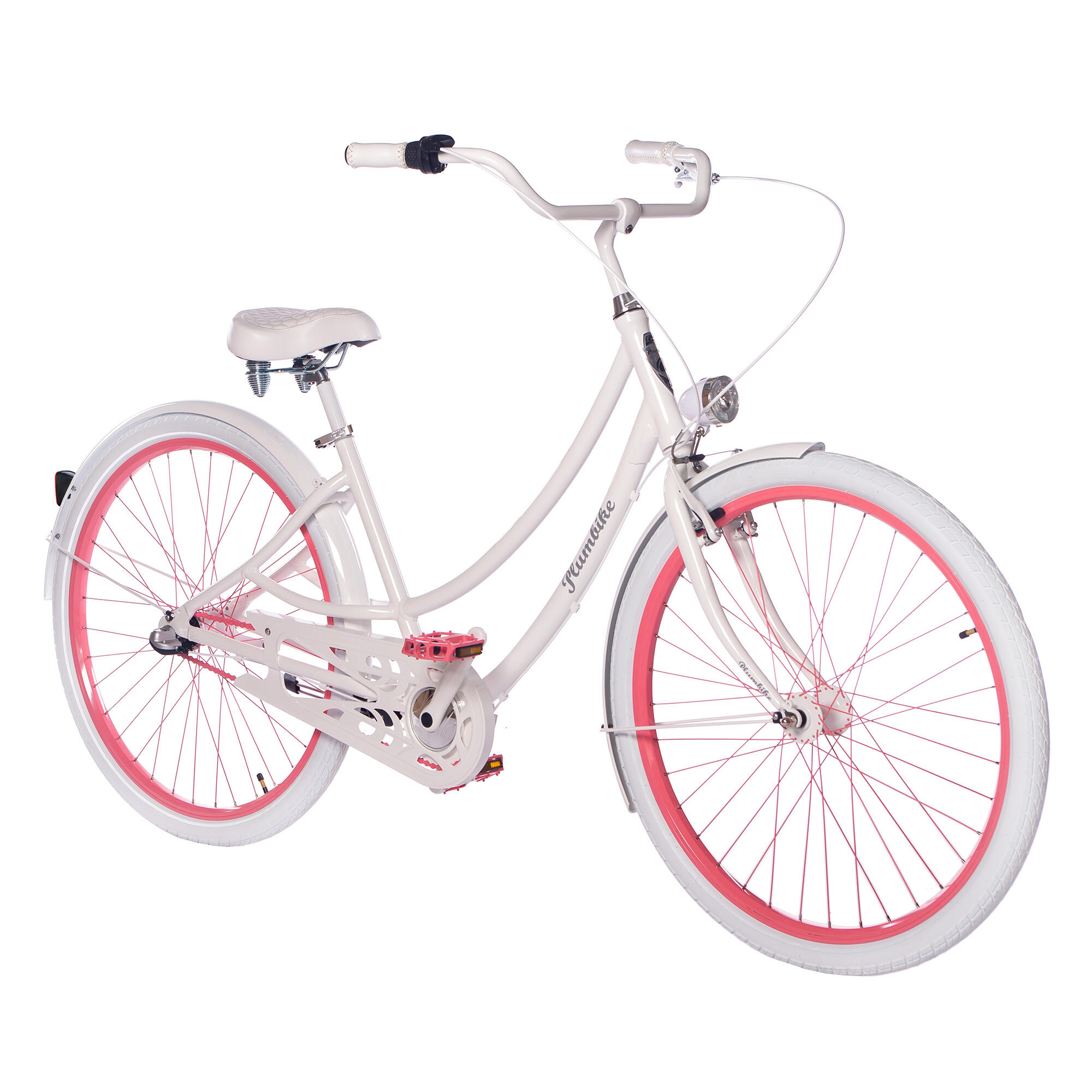 Rower miejski damski Plumbike Donatella Amelia 3-biegowy z hamulcem v-brake