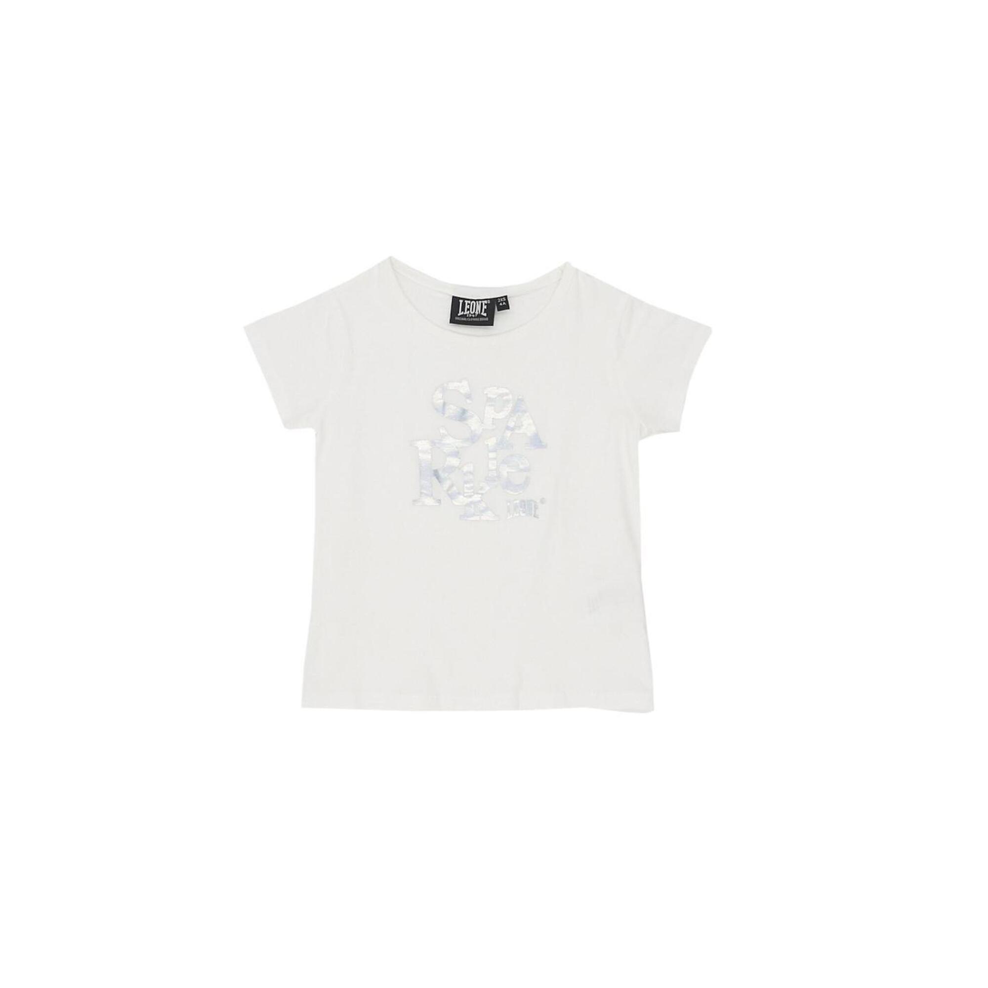 Błyszcząca koszulka dziewczęca z krótkim rękawem