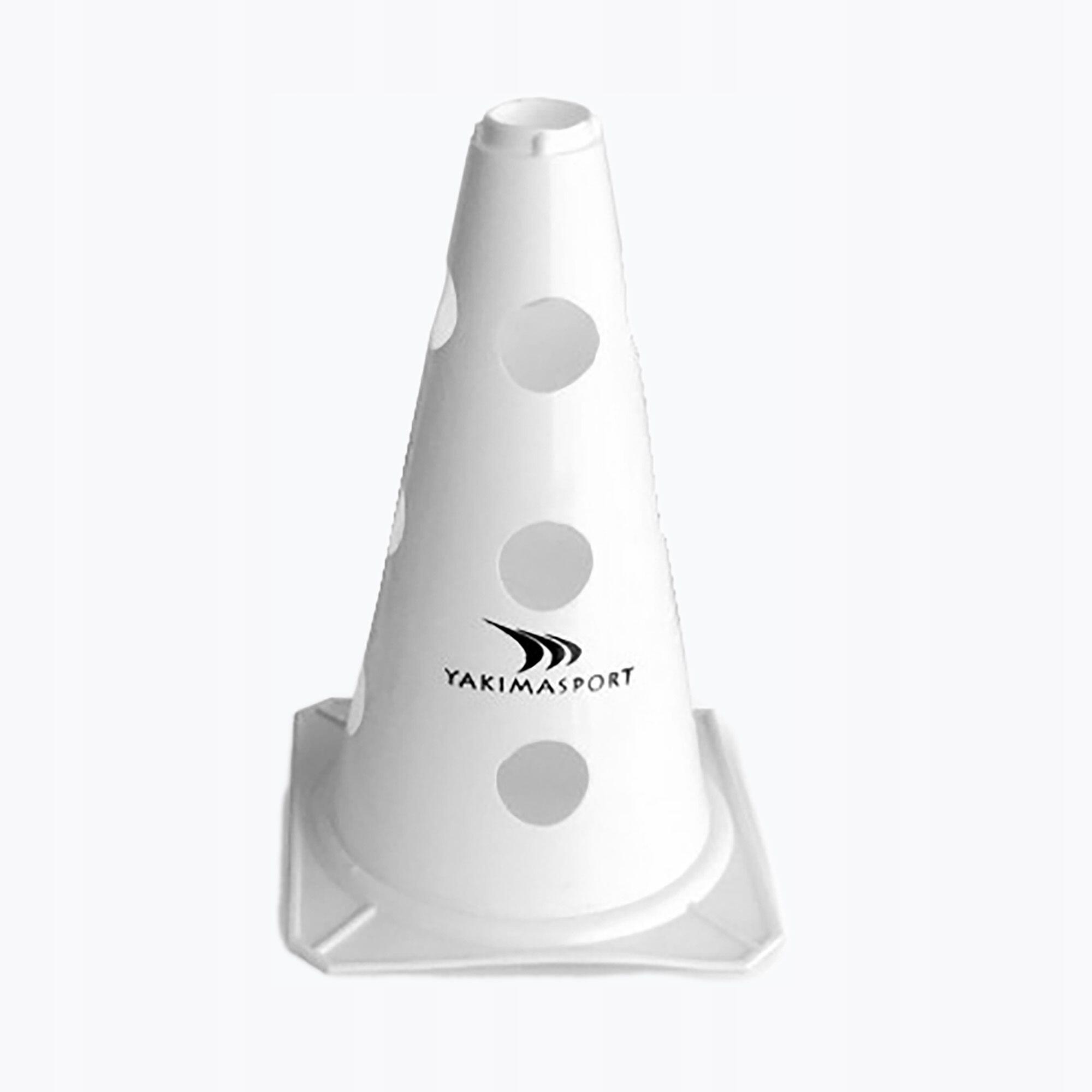 Pachołek z otworami 23cm Biały