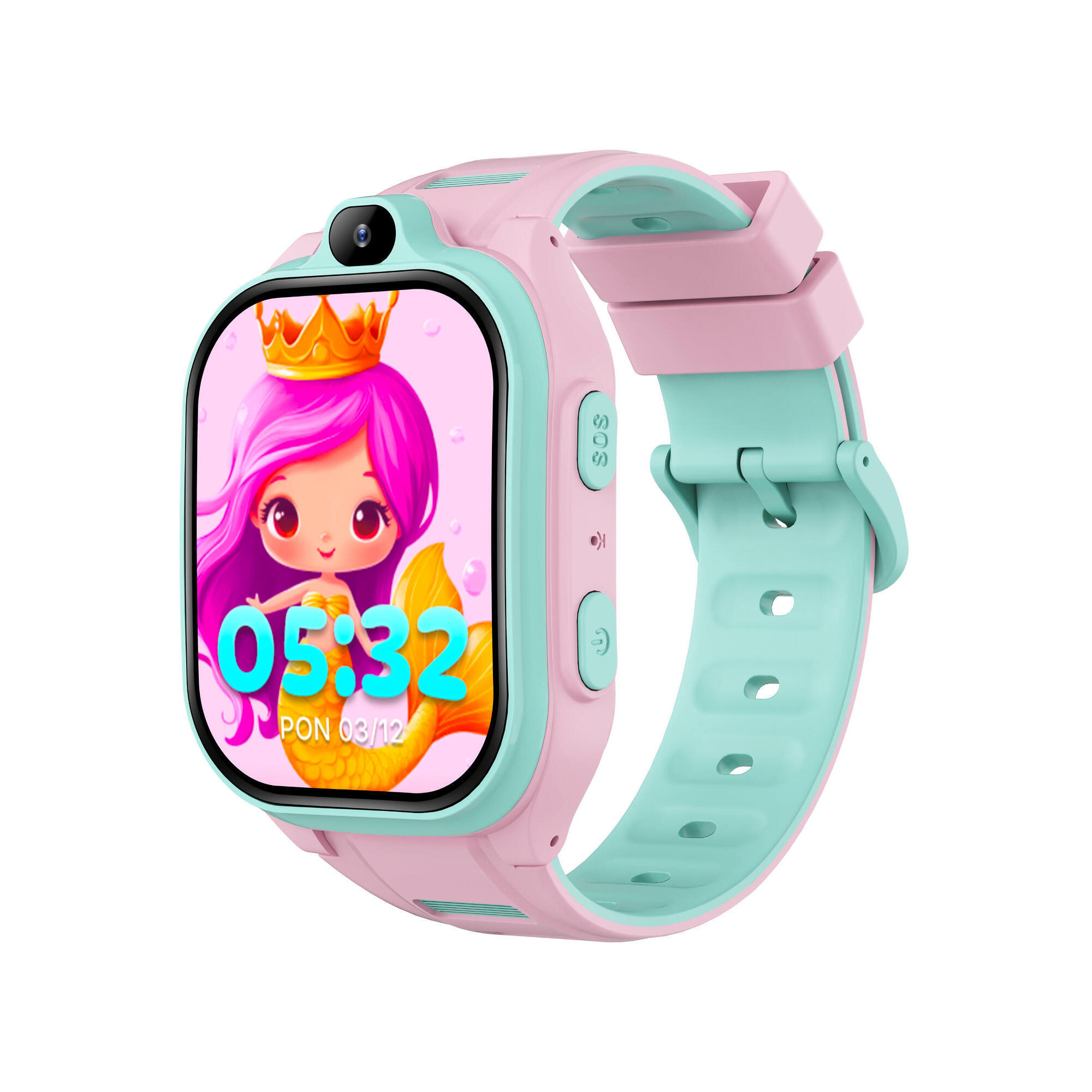 Smartwatch Forever GPS WiFi 4G Kids Boost KW-530 Różowy AI nanoSIM VideoCall