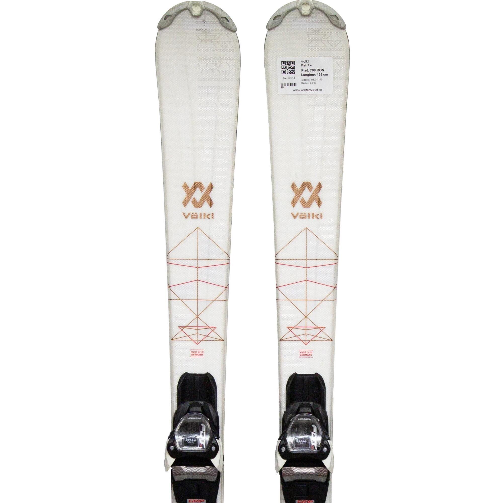 Second Life- Narty VOLKL Flair 7.4, 142 cm- Stan bardzo dobry