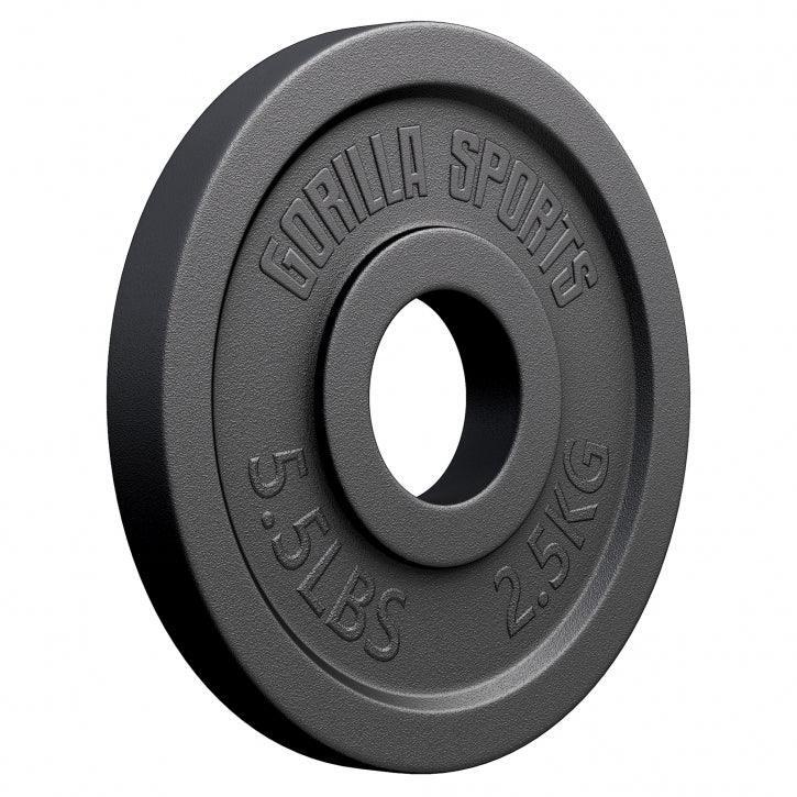 Obciążenie olimpijskie (1,25 - 25 kg) 51 mm talerz żeliwny Gorilla Sports
