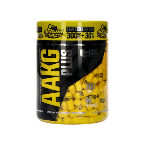 Booster azotowy IRON HORSE AAKG Plus - 300caps + 30caps Pompa mięśniowa