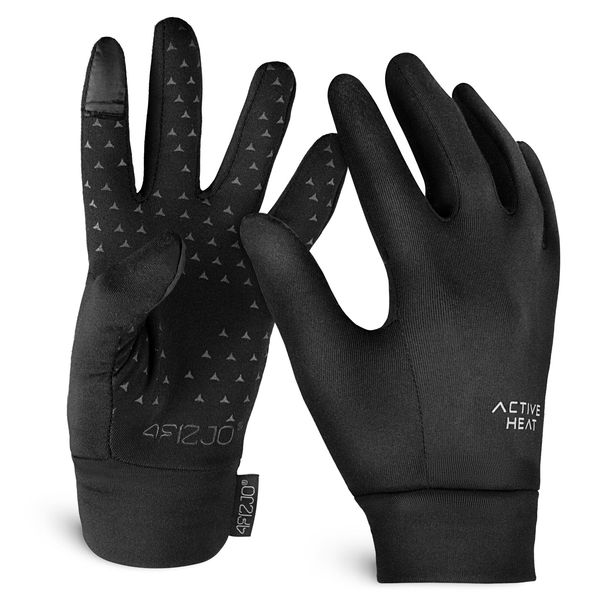 Rękawiczki termiczne unisex czarne 4FIZJO do biegania