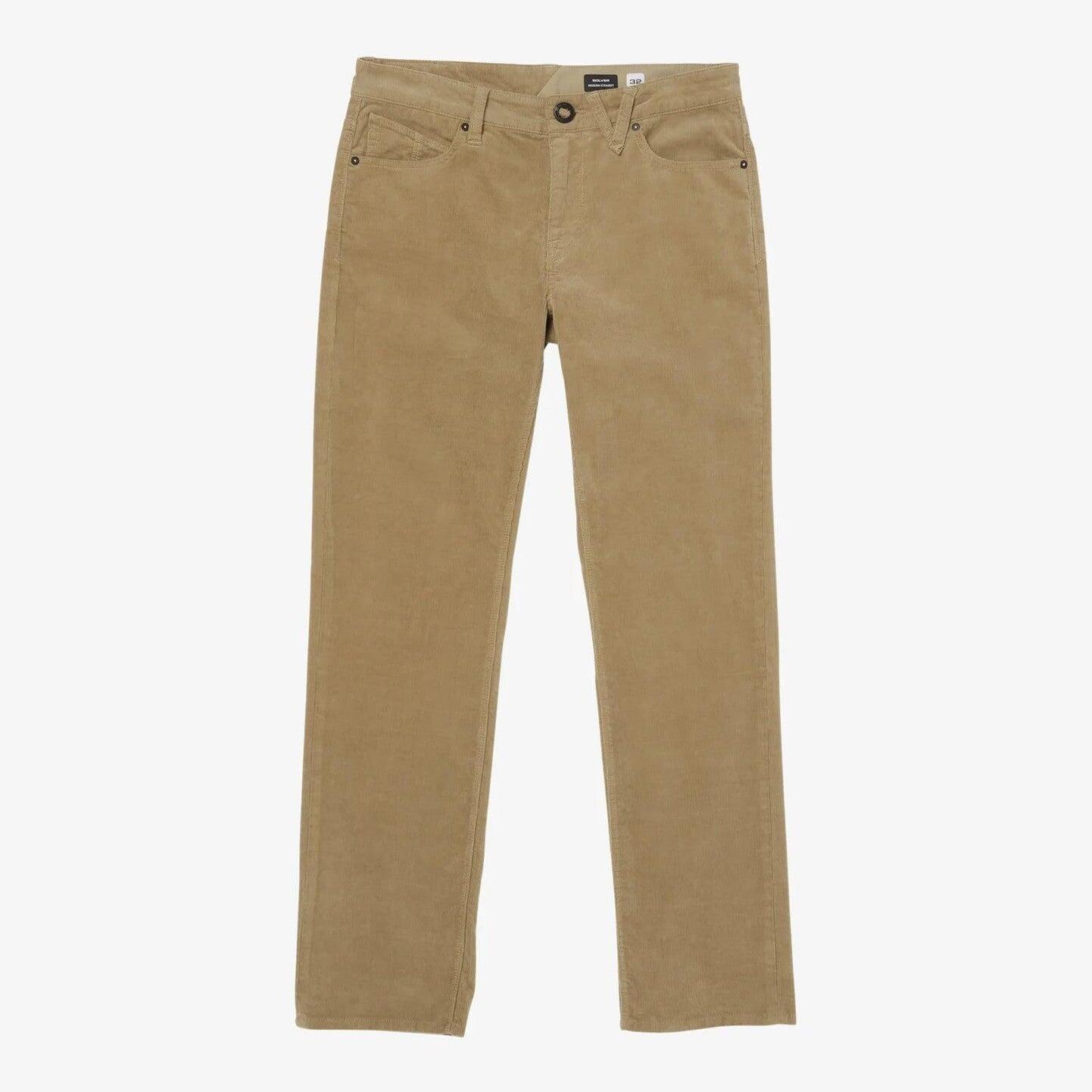 Spodnie Volcom Solver sztruksowe khaki