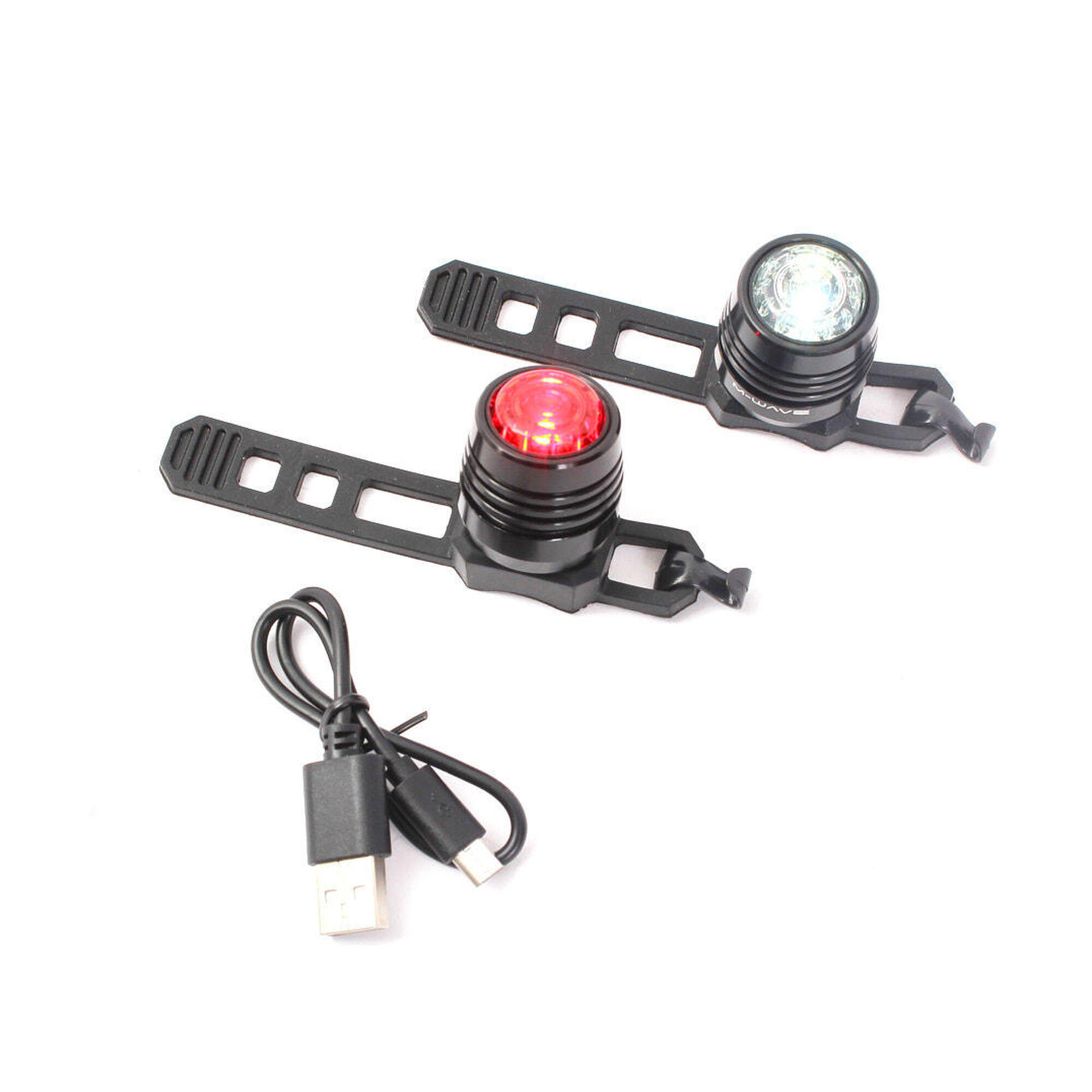 Zestaw oświetlenia rowerowego LED KHE M-Wave MINI