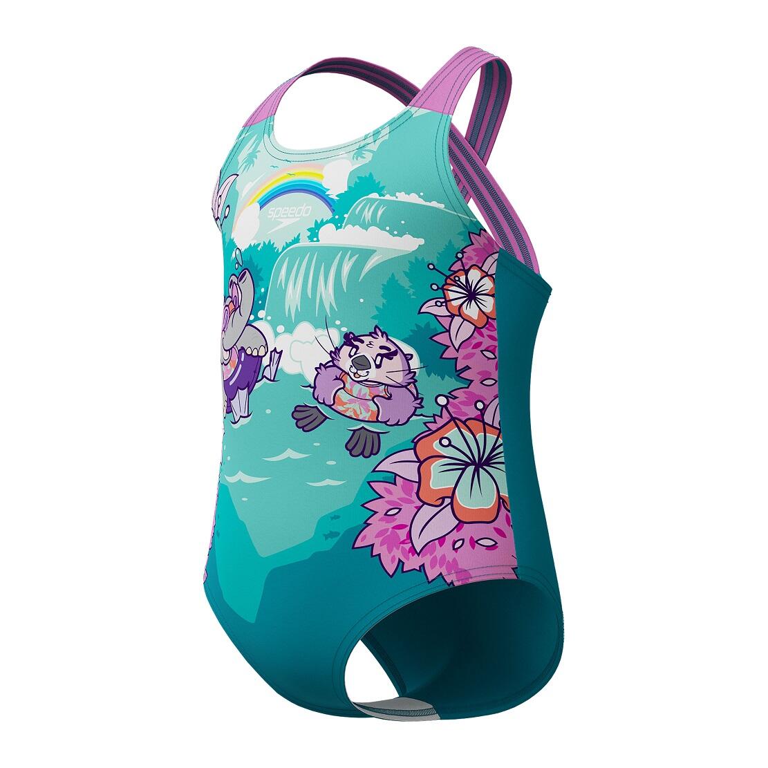 Strój kąpielowy jednoczęściowyna basen dla dziewczynek Speedo Learn To Swim