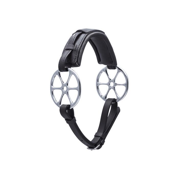 Stübben Flower Ring Leather; Cheeks Stainless Steel Zwart -