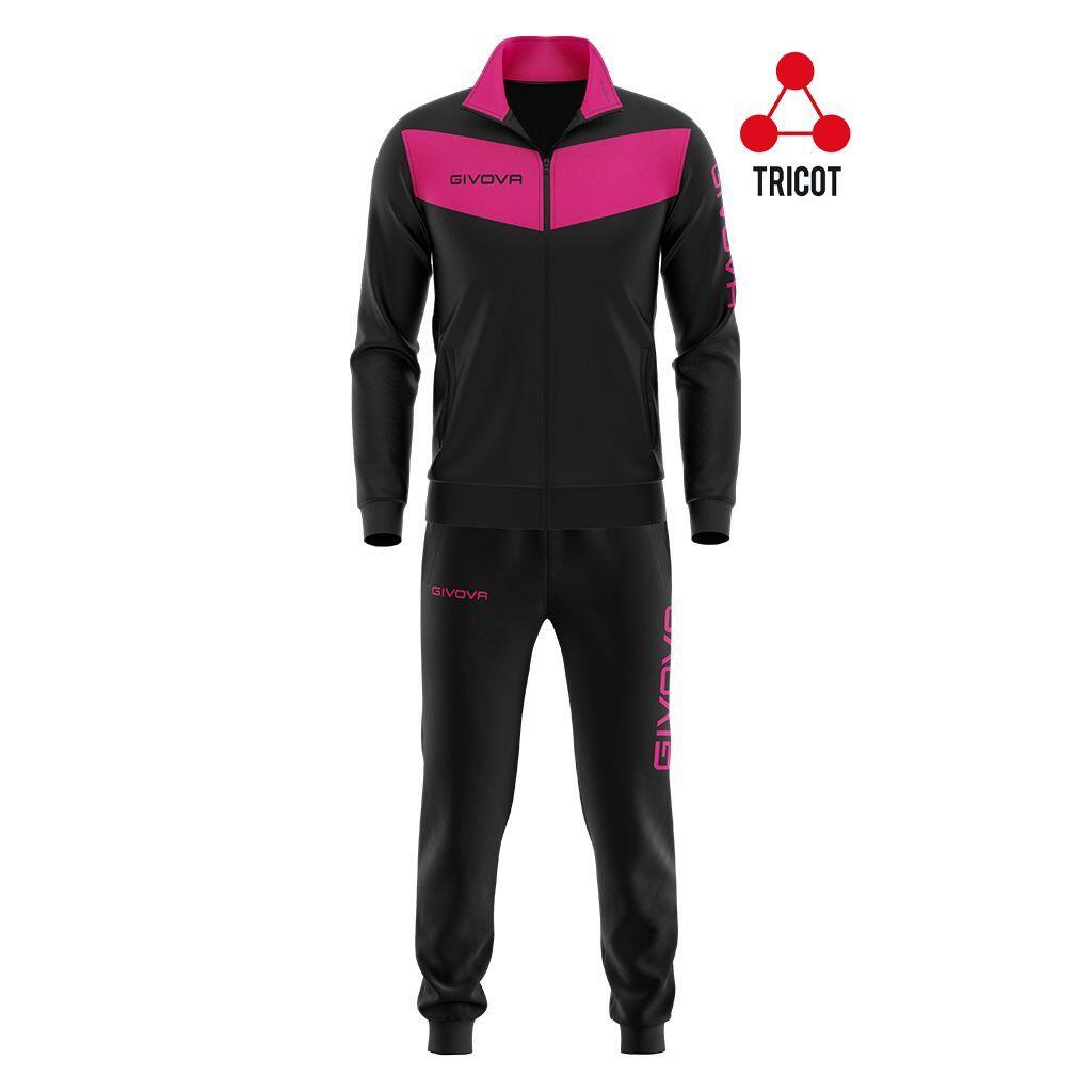 Zestaw sportowy Givova Visa Black-Fuxia 2XS.