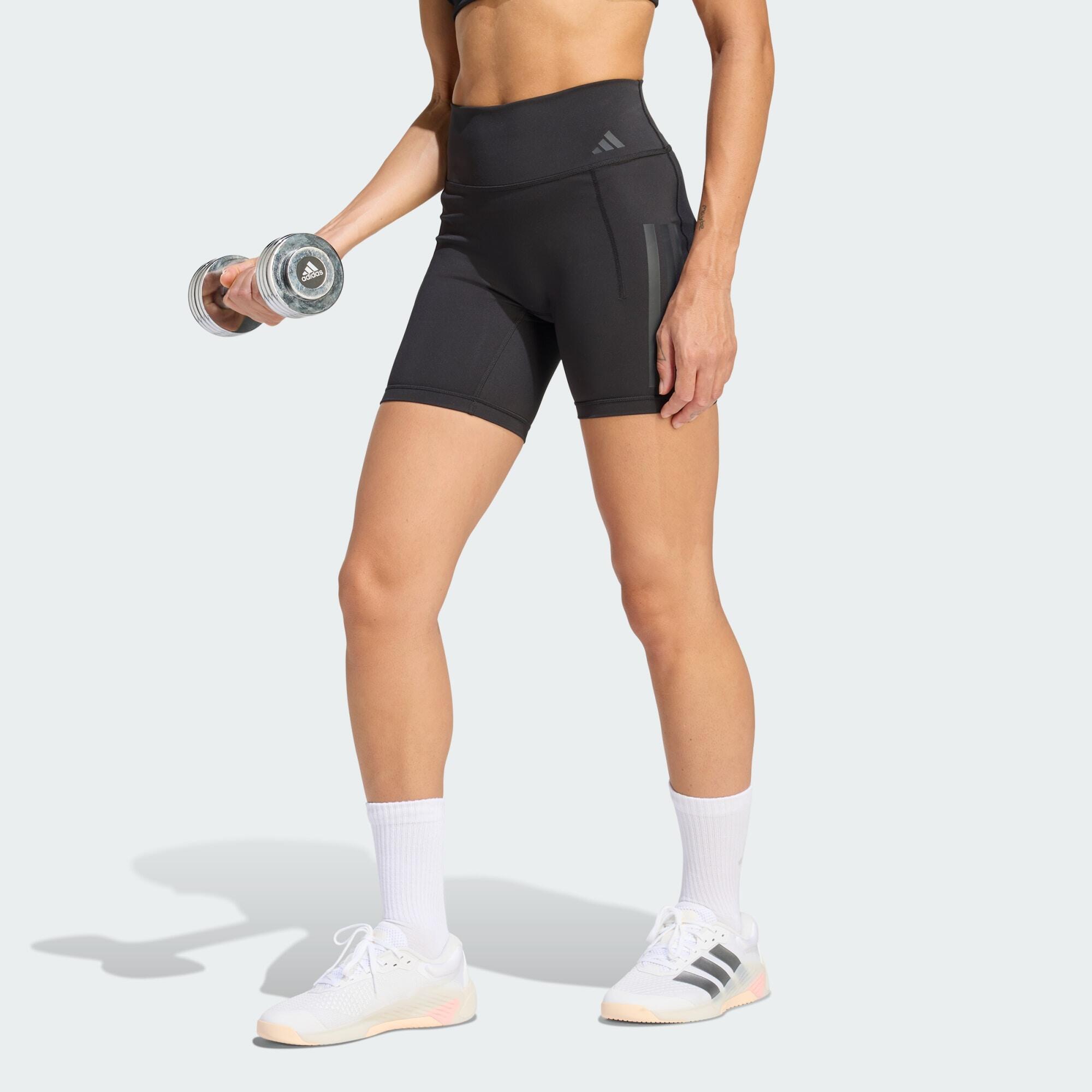 Krótkie legginsy Optime Workout 3-Stripes