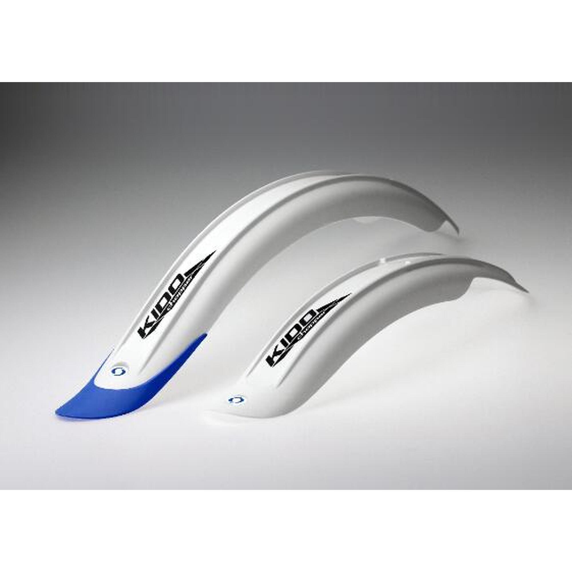 Błotniki Simpla KIDO LONG 16-18" P+T biało/niebieski