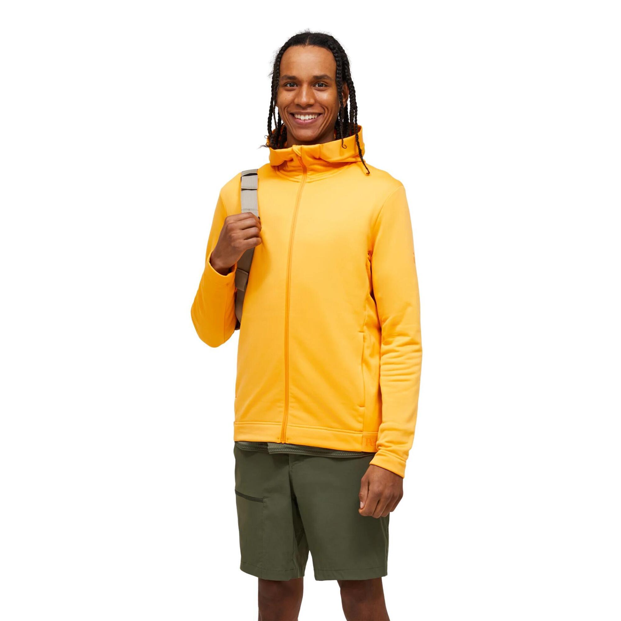 Bluza Peak Performance męska Rider Tech Zip Hood pomarańczowa - L
