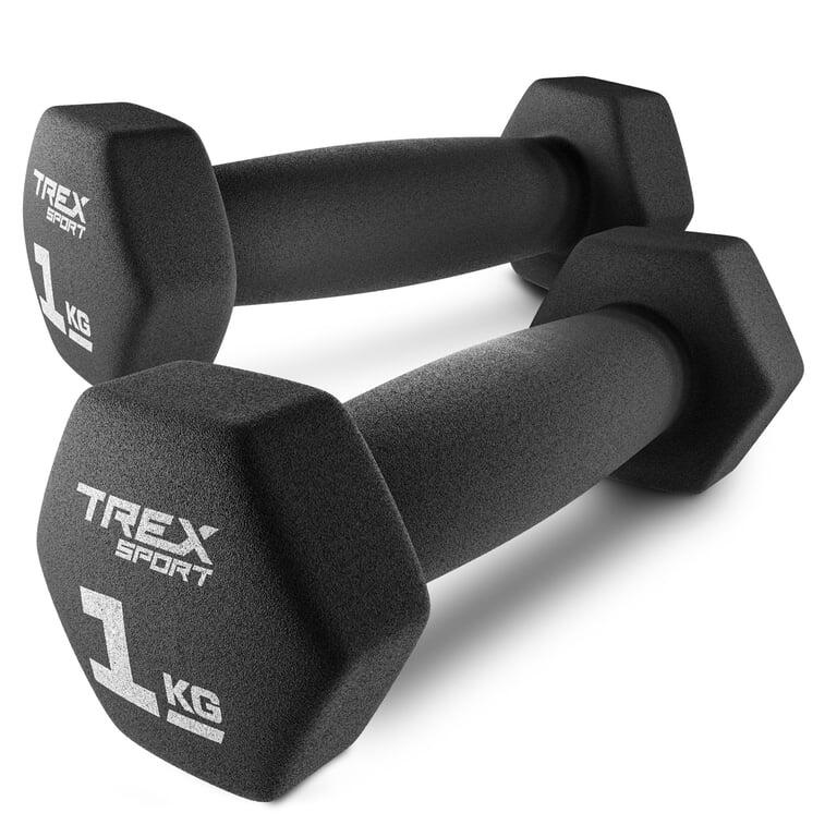 Zestaw hantelek żeliwnych neoprenowych Trex Sport TX‑010VD 2×1kg