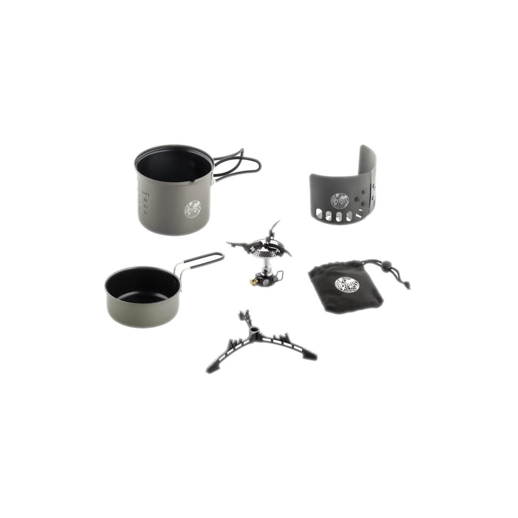 Zestaw do gotowania turystycznego Optimus Elektra Fe Black Edition