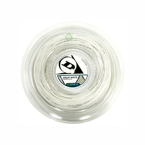 Naciąg do squasha Dunlop Great White 1,18mm 200m