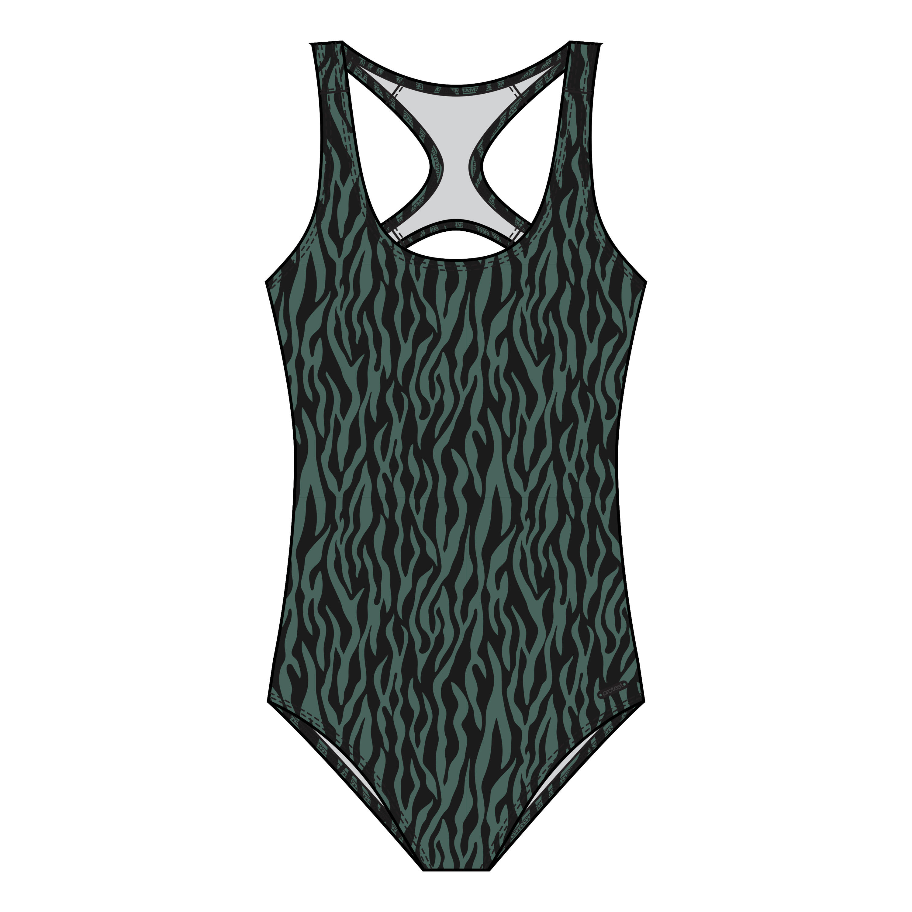 Dziewczęcy jednoczęściowy kostium kąpielowy Protest Emmi 25