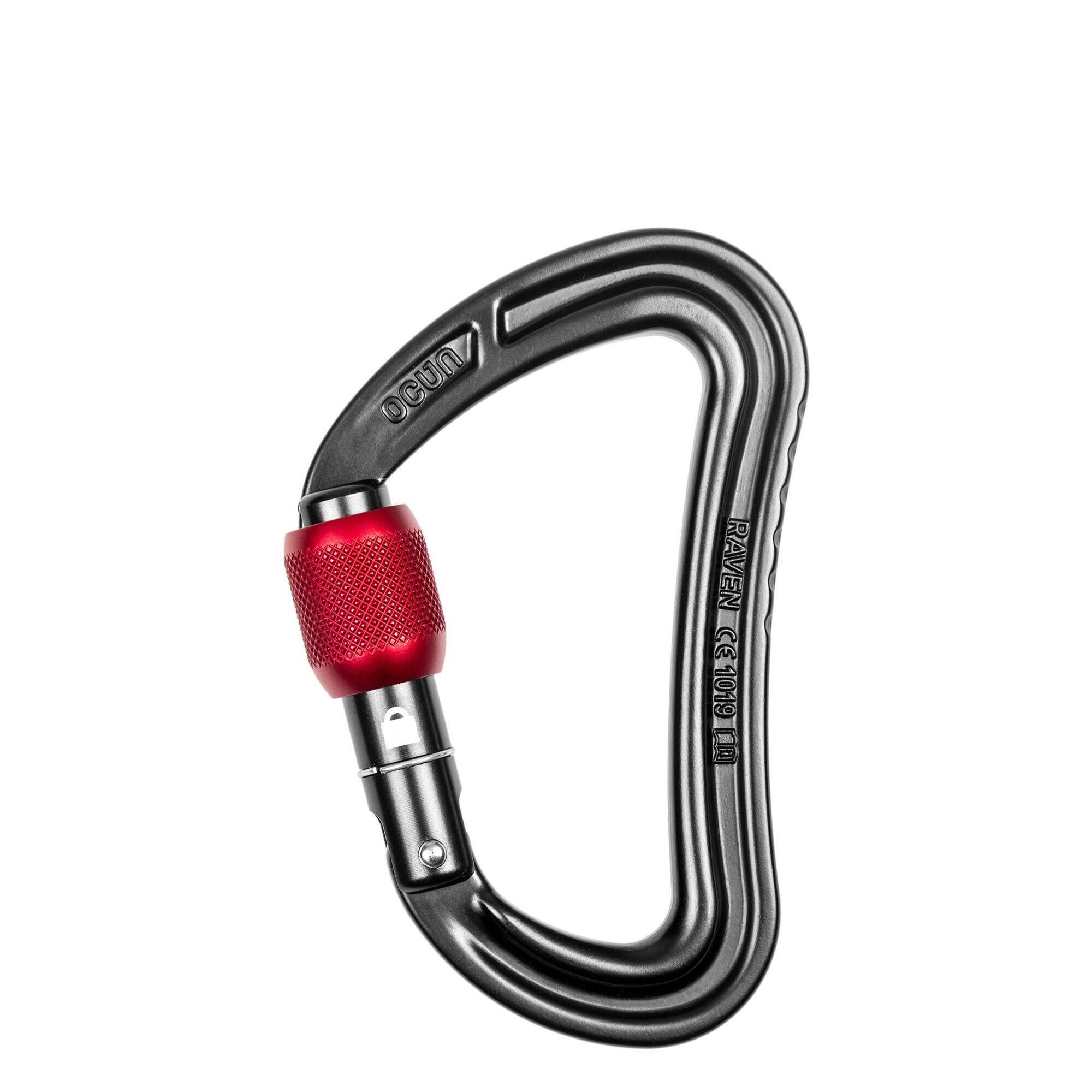 Karabinek zakręcany Ocun Raven Screw - anthracite