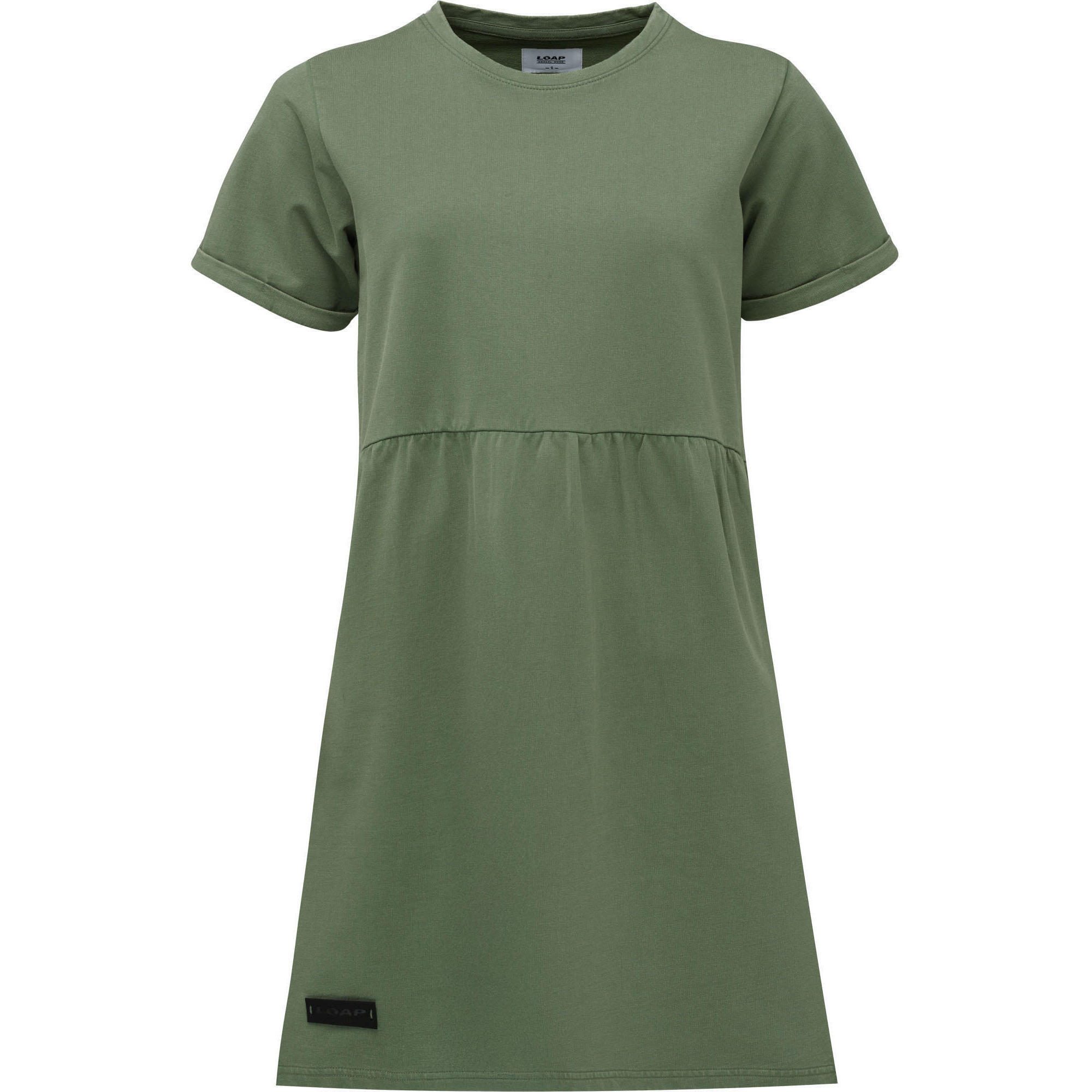 Sukienka damska LOAP Denisa, denim 100% bawełna, zielona, XS