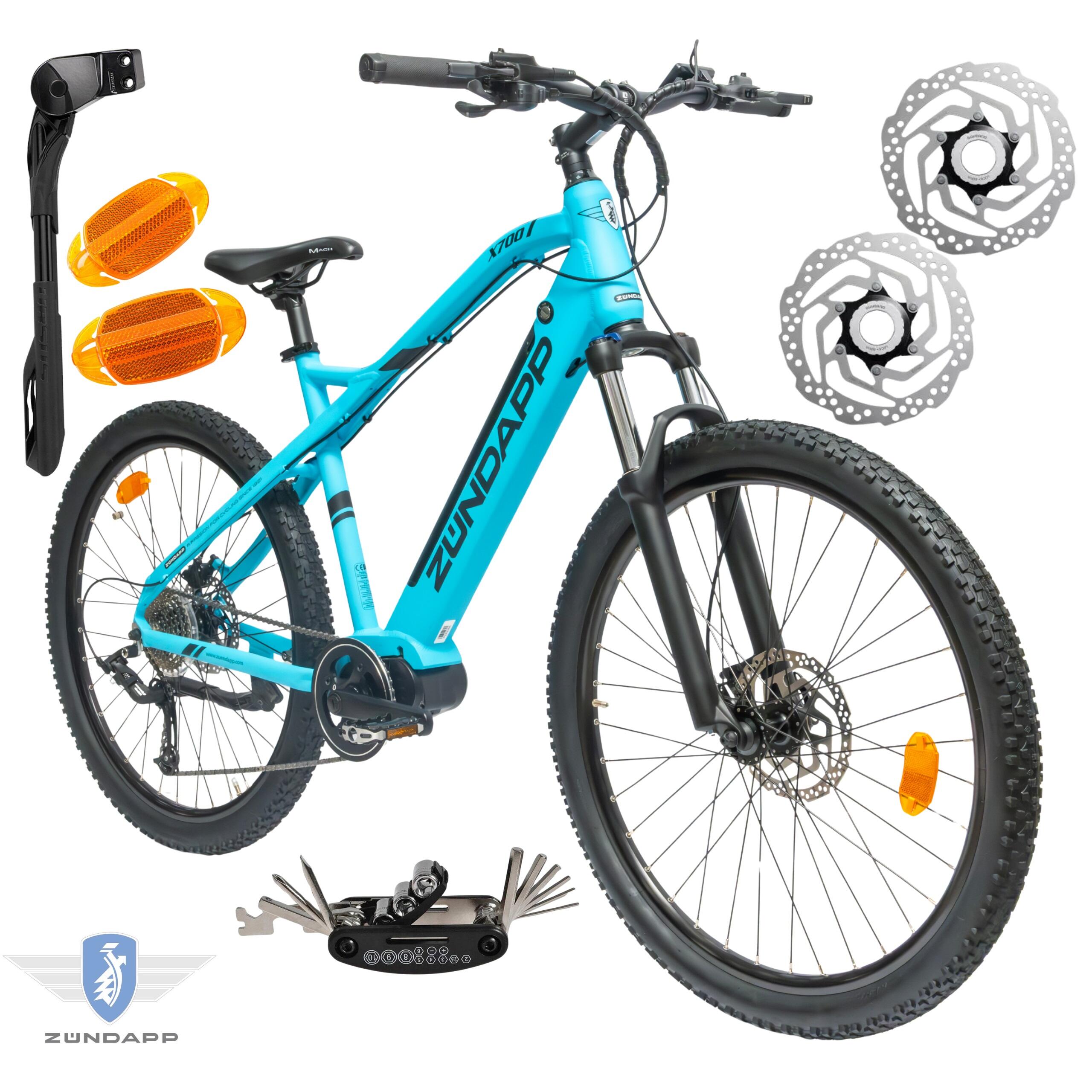 Rower Elektryczny Górski MTB 27,5" 250W Damski Męski Shimano Alivio 504Wh