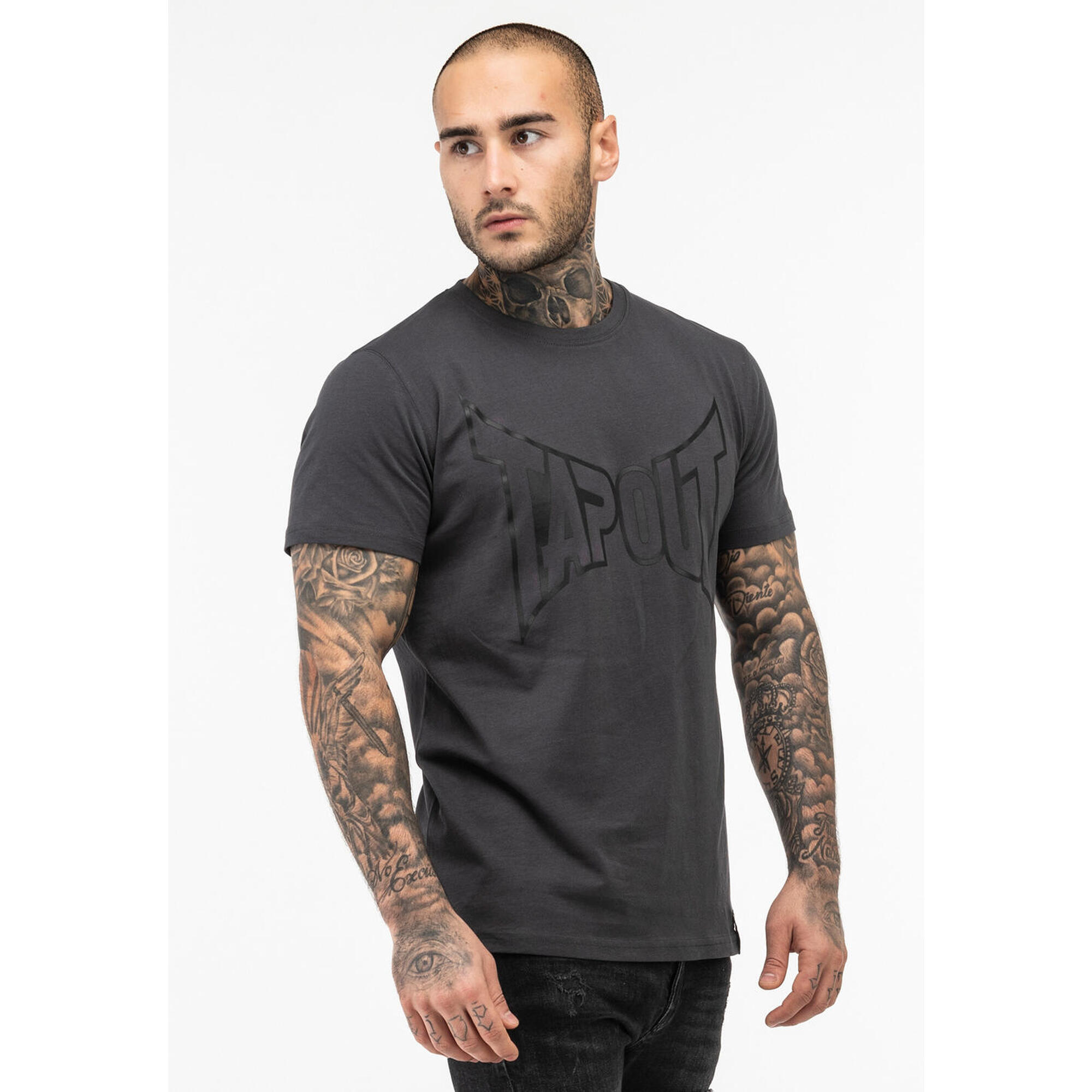 T-shirt o klasycznym kroju Tapout Basic