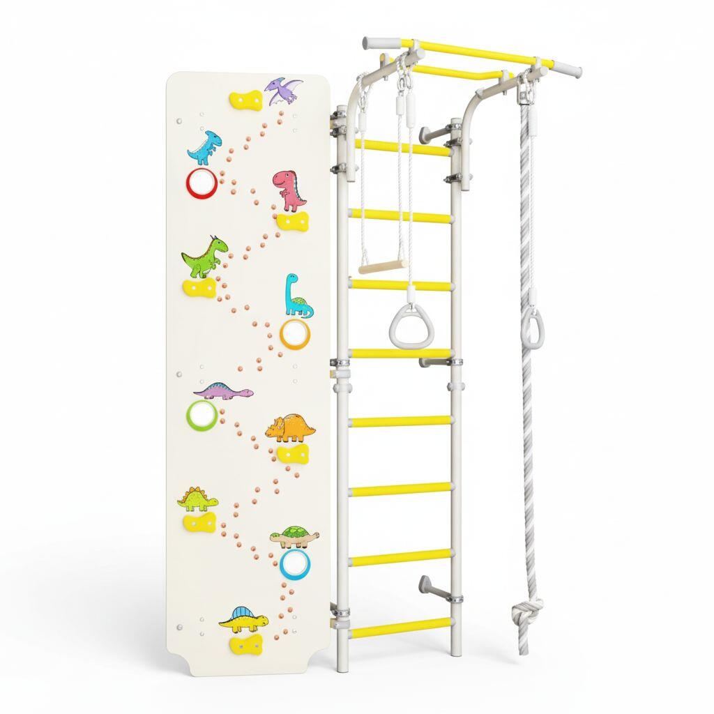 Drabinka gimnastyczna Kometa Next 1 + ścianka wspinaczkowa Dino prowans