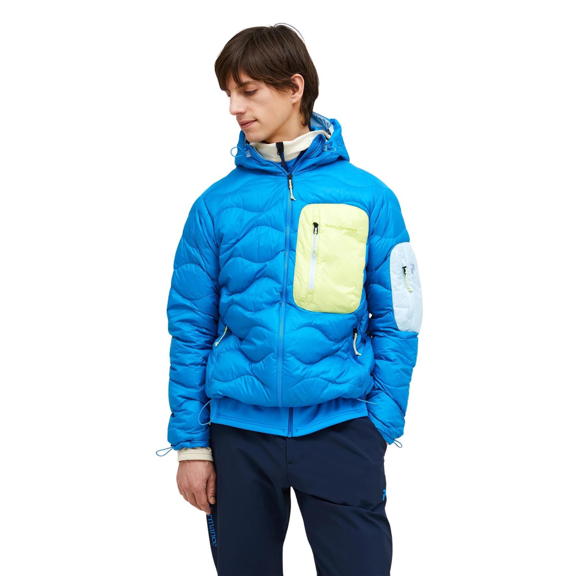 Kurtka Peak Performance puchowa męska Helium Utility Down Hood niebieska - S