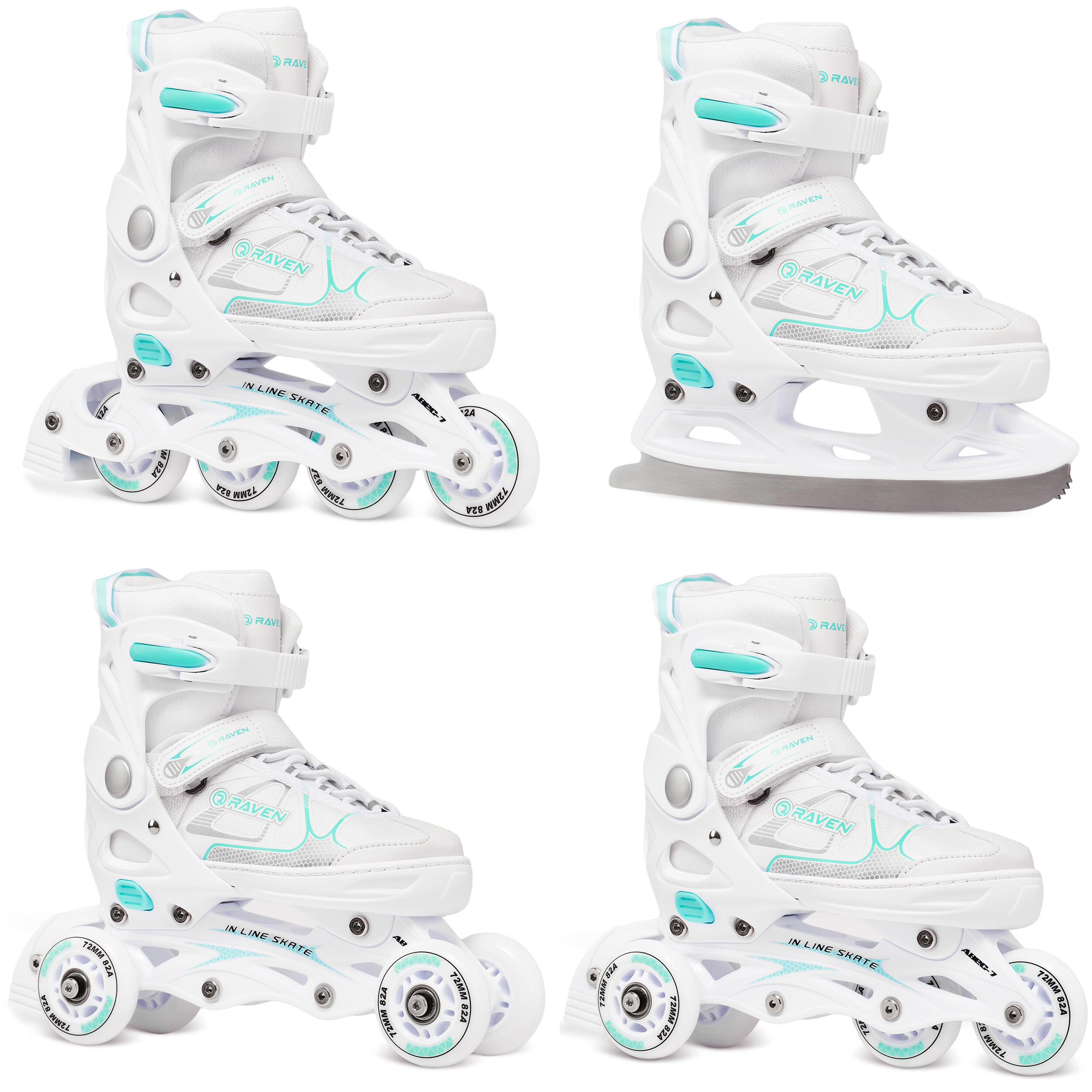 Rolko-Wrotki 4w1 Regulowane Raven Spirit