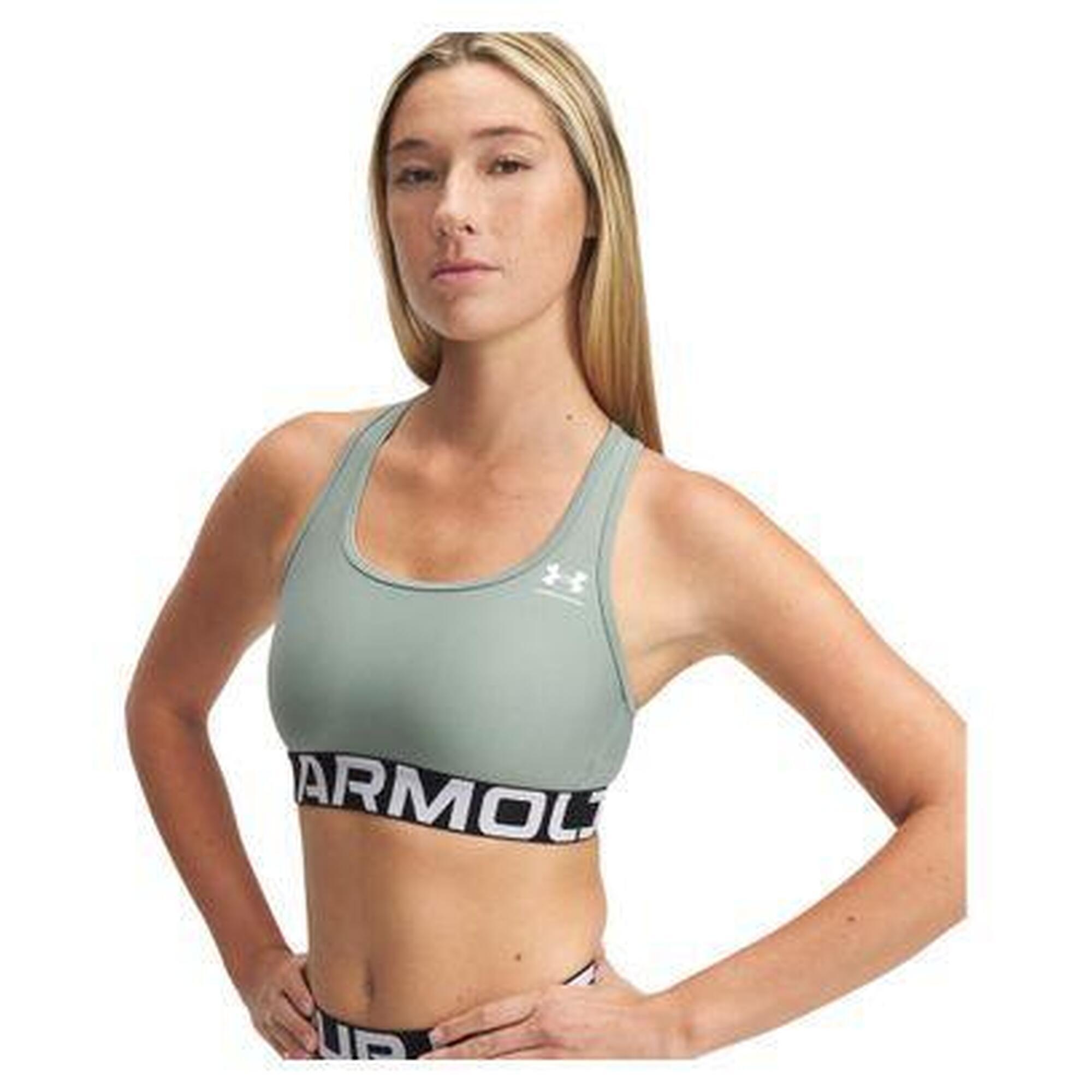 Stanik sportowy Under Armour HeatGear Authentics Mid Branded Bra