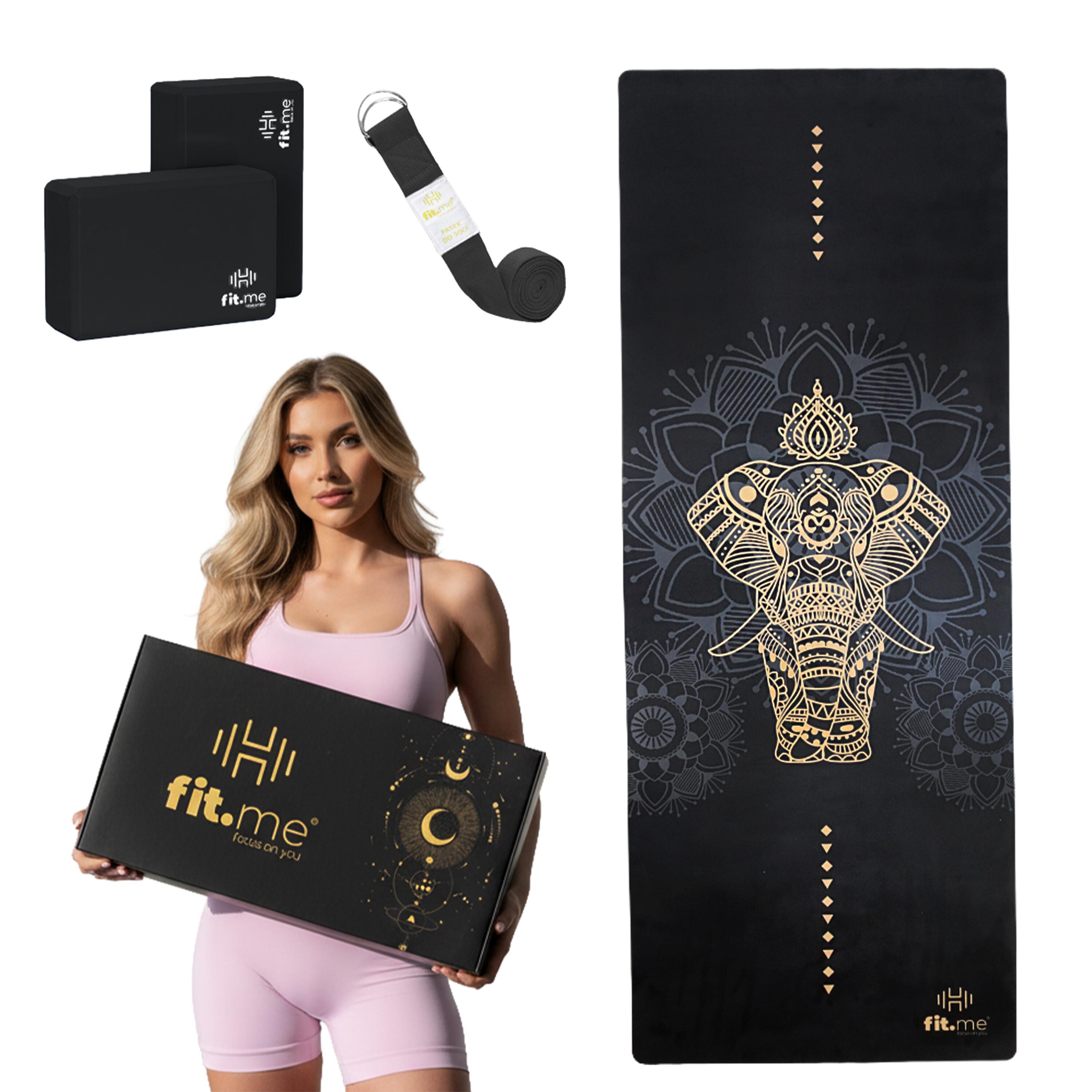 Zestaw do jogi Premium Zamszowy Słoń Fit.me