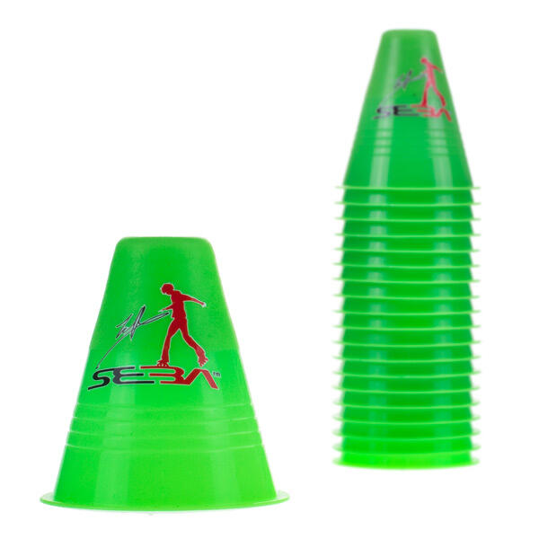 Zestaw 20 pachołków do slalomu na rolkach Seba Slalom Cones Dual Density