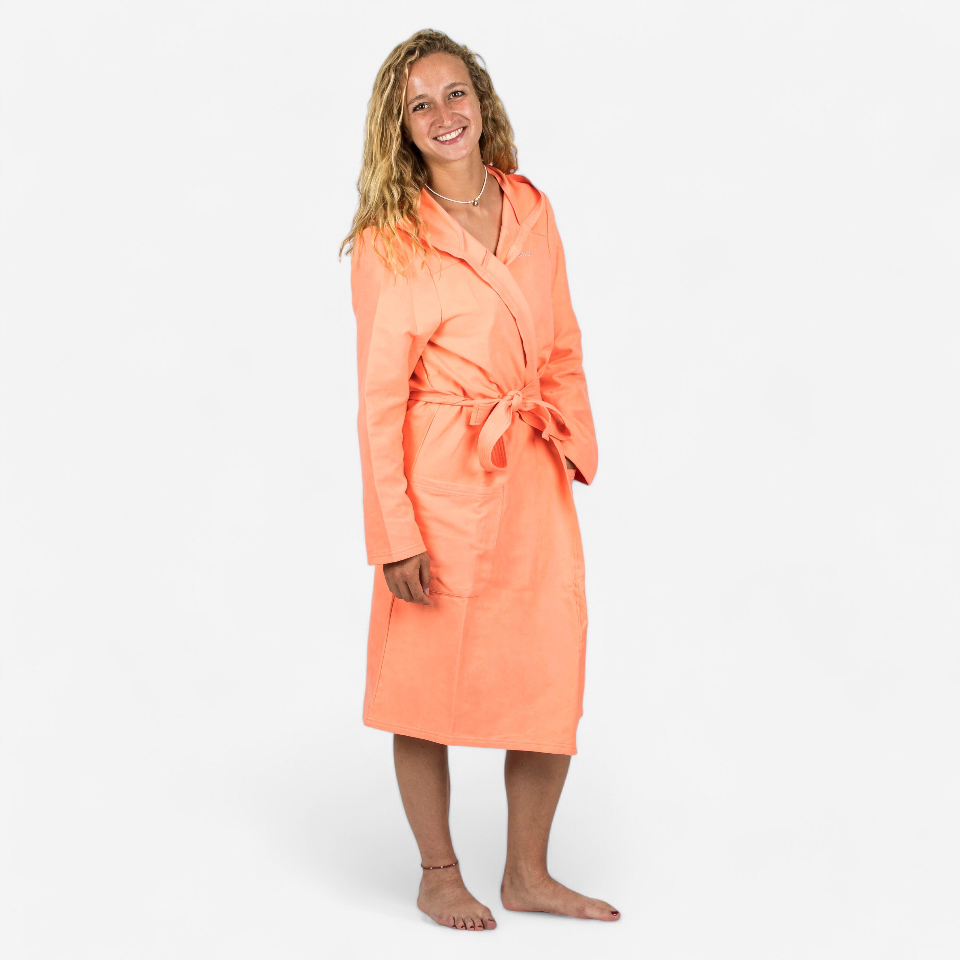 Szlafrok na basen damski Nabaiji Compact z mikrofibry