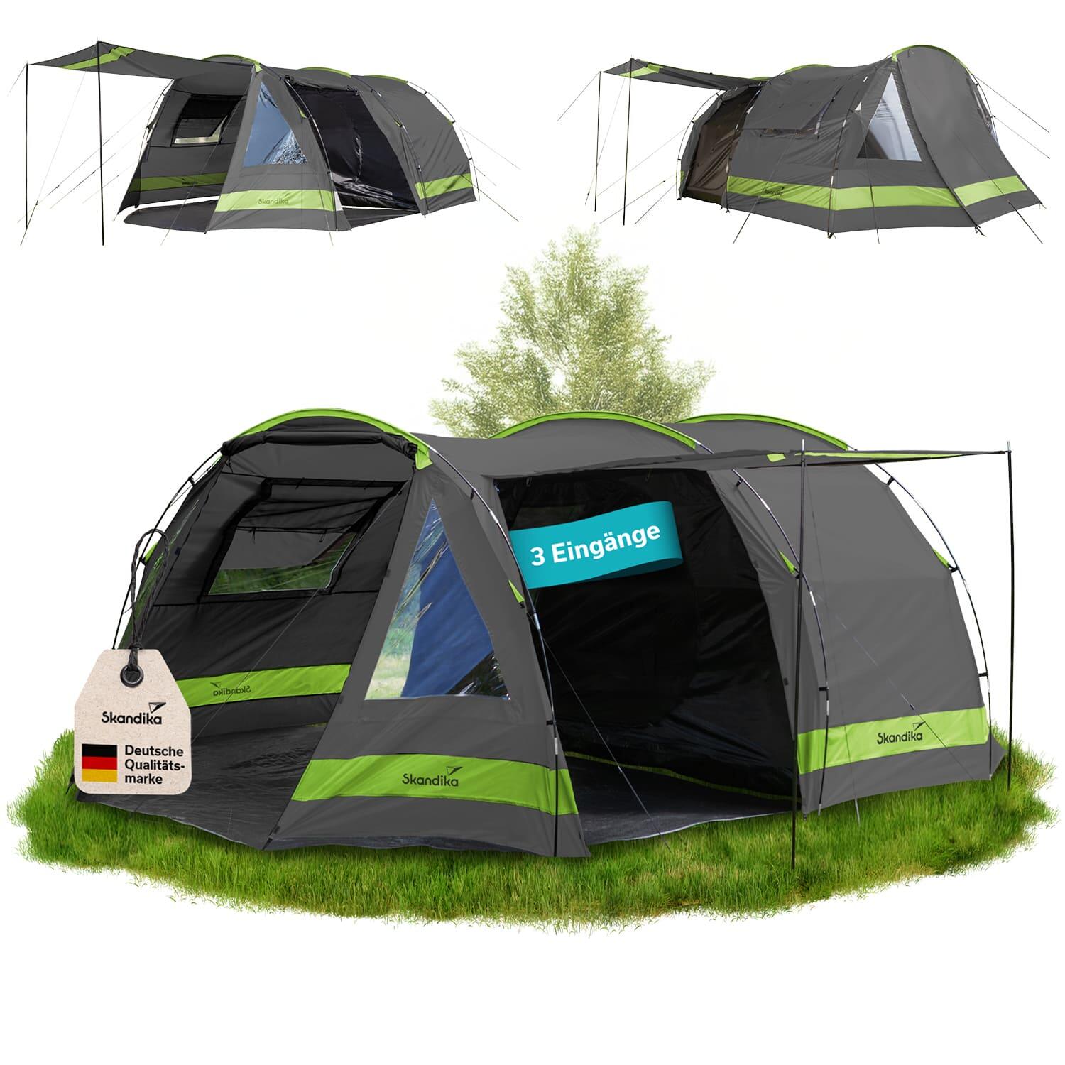 Namiot kempingowy tunelowy Kambo 6, 6-osobowy, 1 duża sypialnia