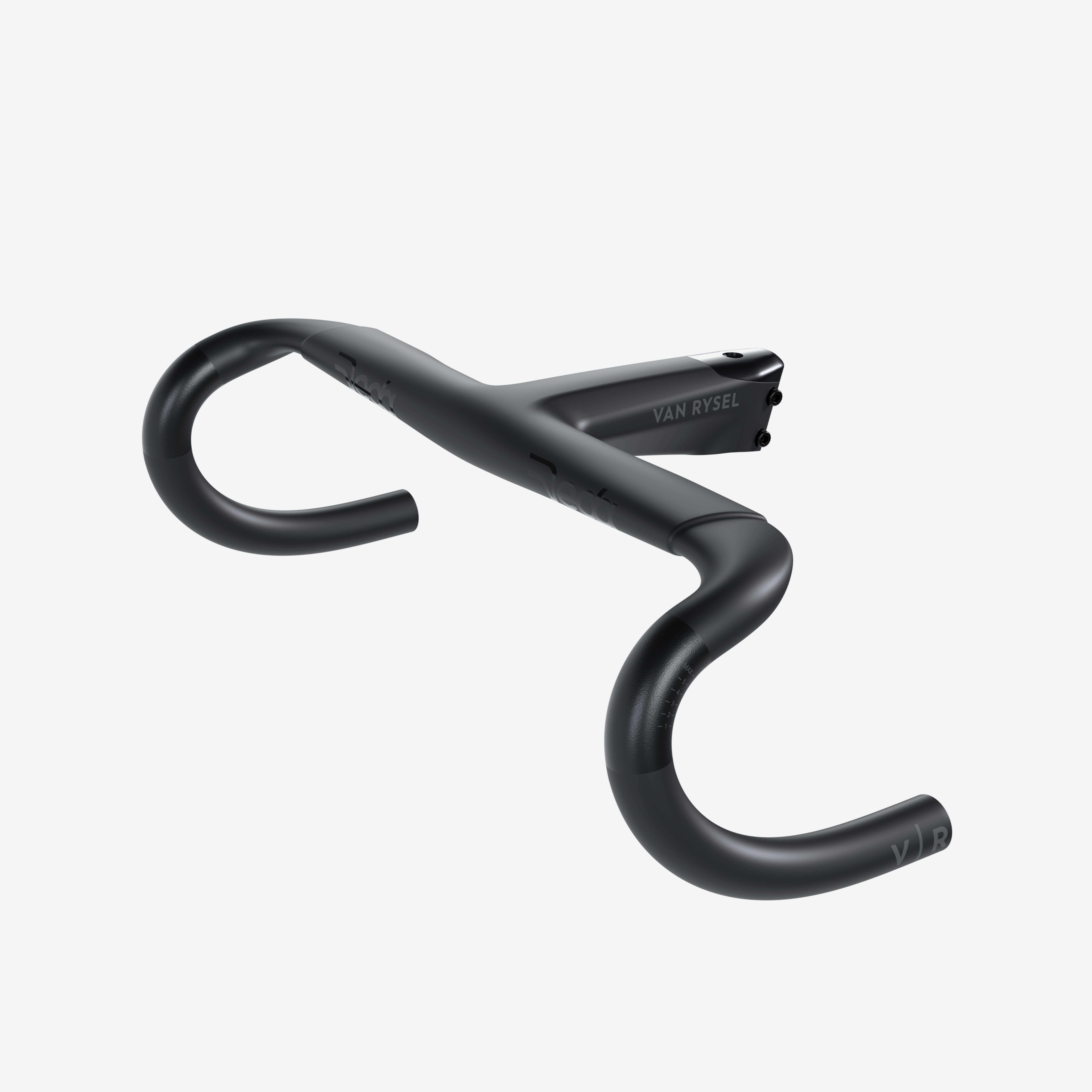 Zestaw kierownica/mostek Van Rysel RCR PRO karbonowe 380 mm