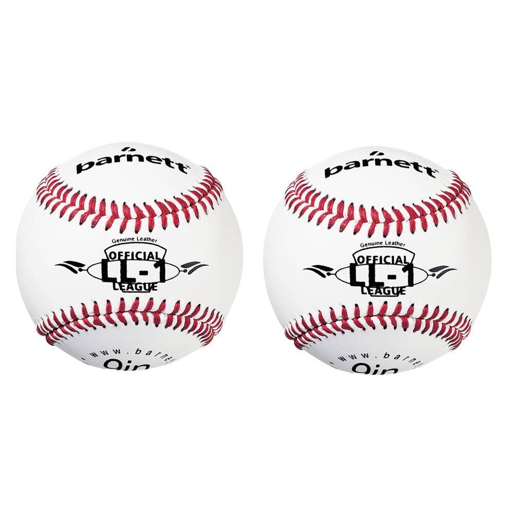 Mecz piłki baseballowe, rozmiar 9", Biały, 2 sztuki LL-1