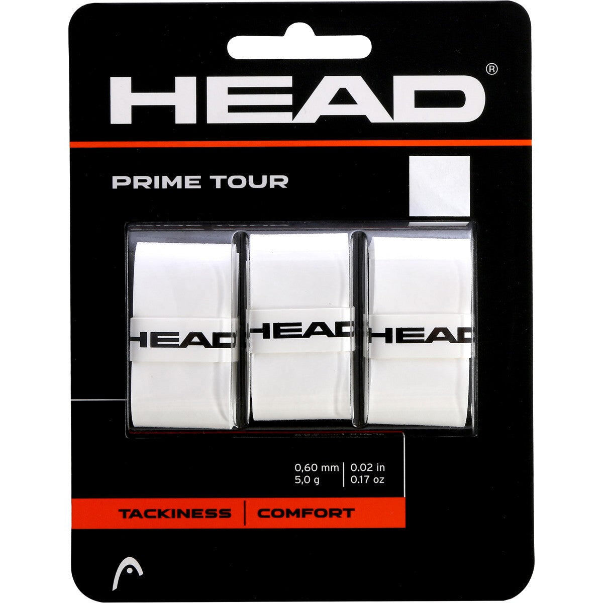 Owijki HEAD Prime Tour – Zestaw 3 szt. (białe)