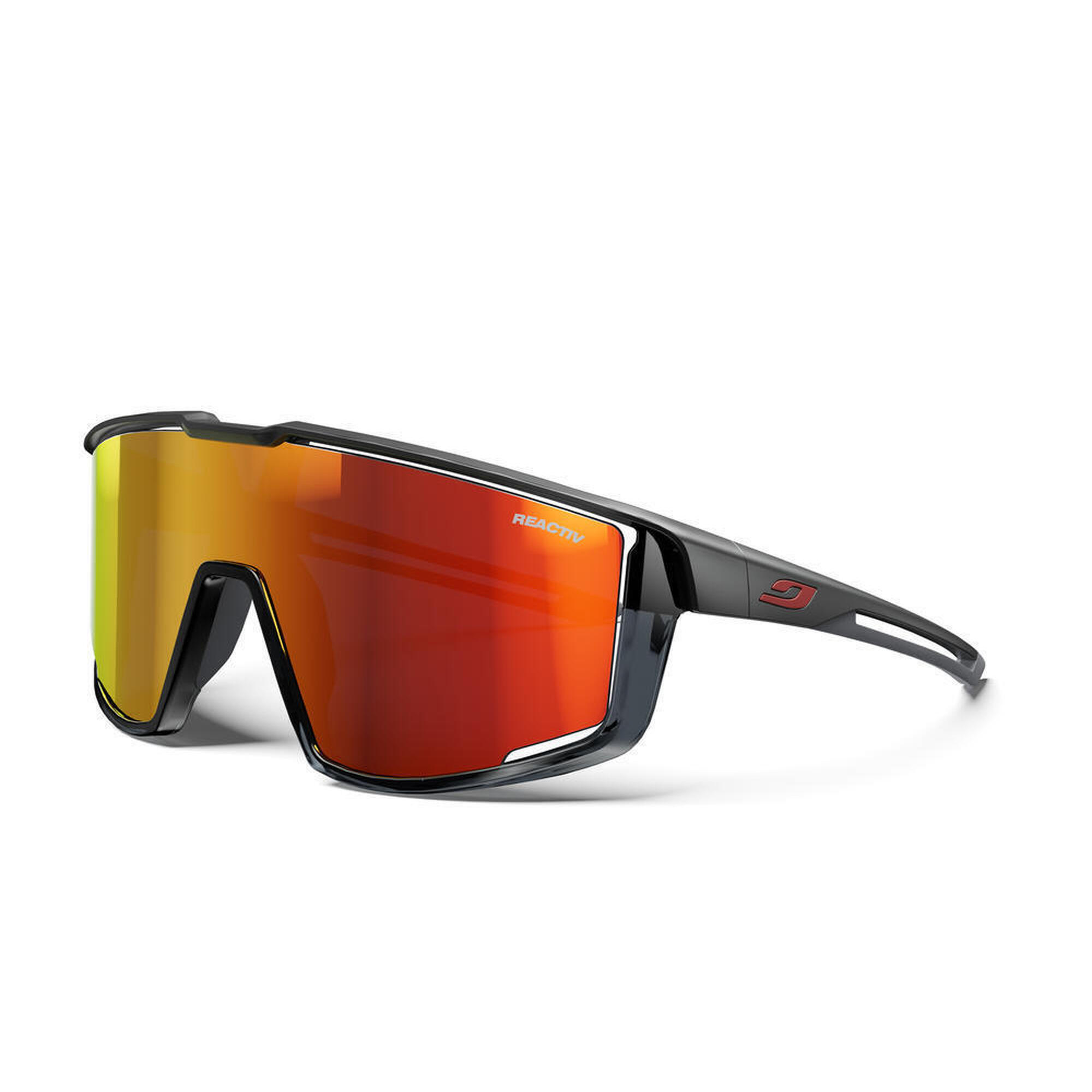 Okulary rowerowe JULBO FURY - czarny | Reactiv Light Amplifier Cat 1-3