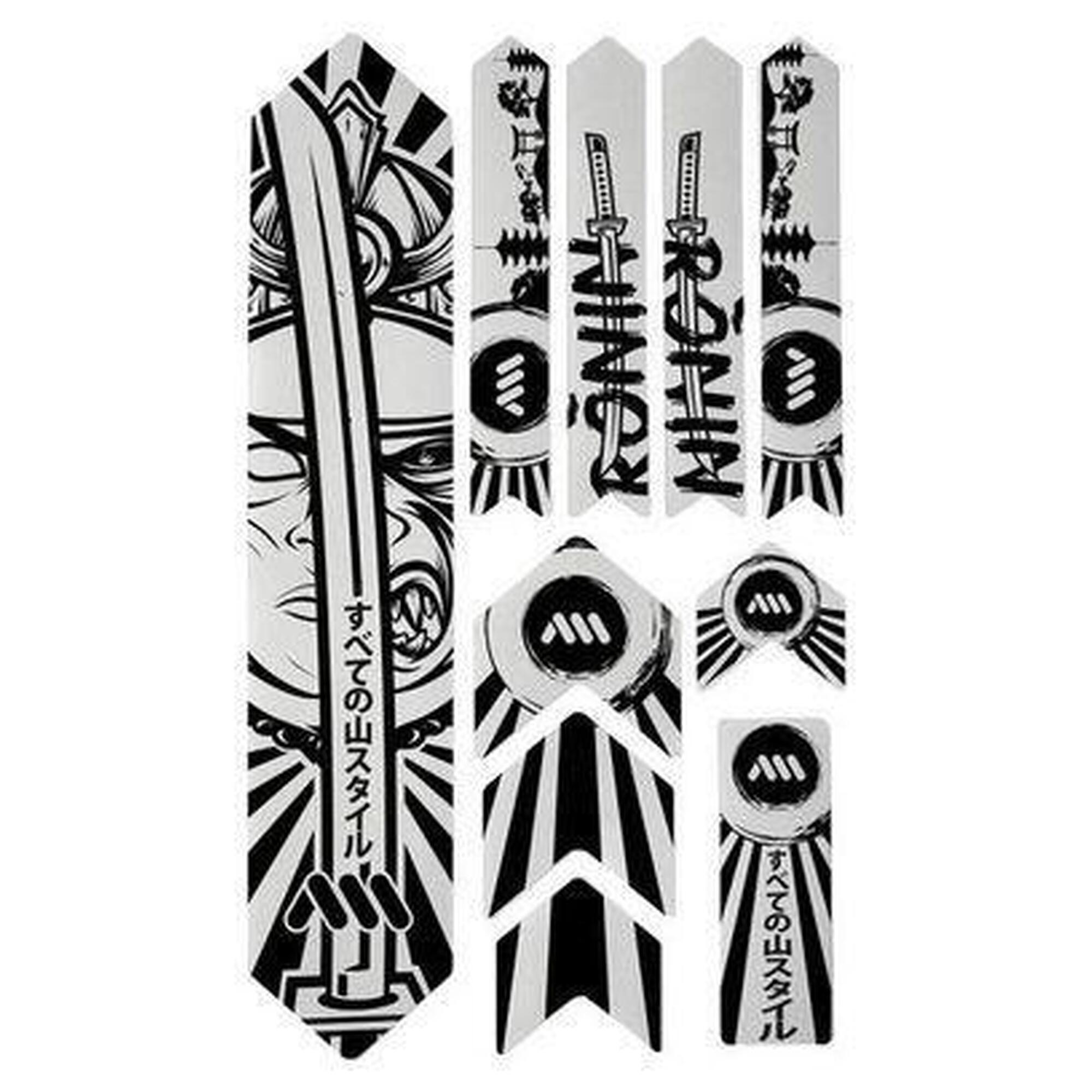 Zestaw ochronny ramy - EXTRA 10 sztuk - Ronin/Czarny