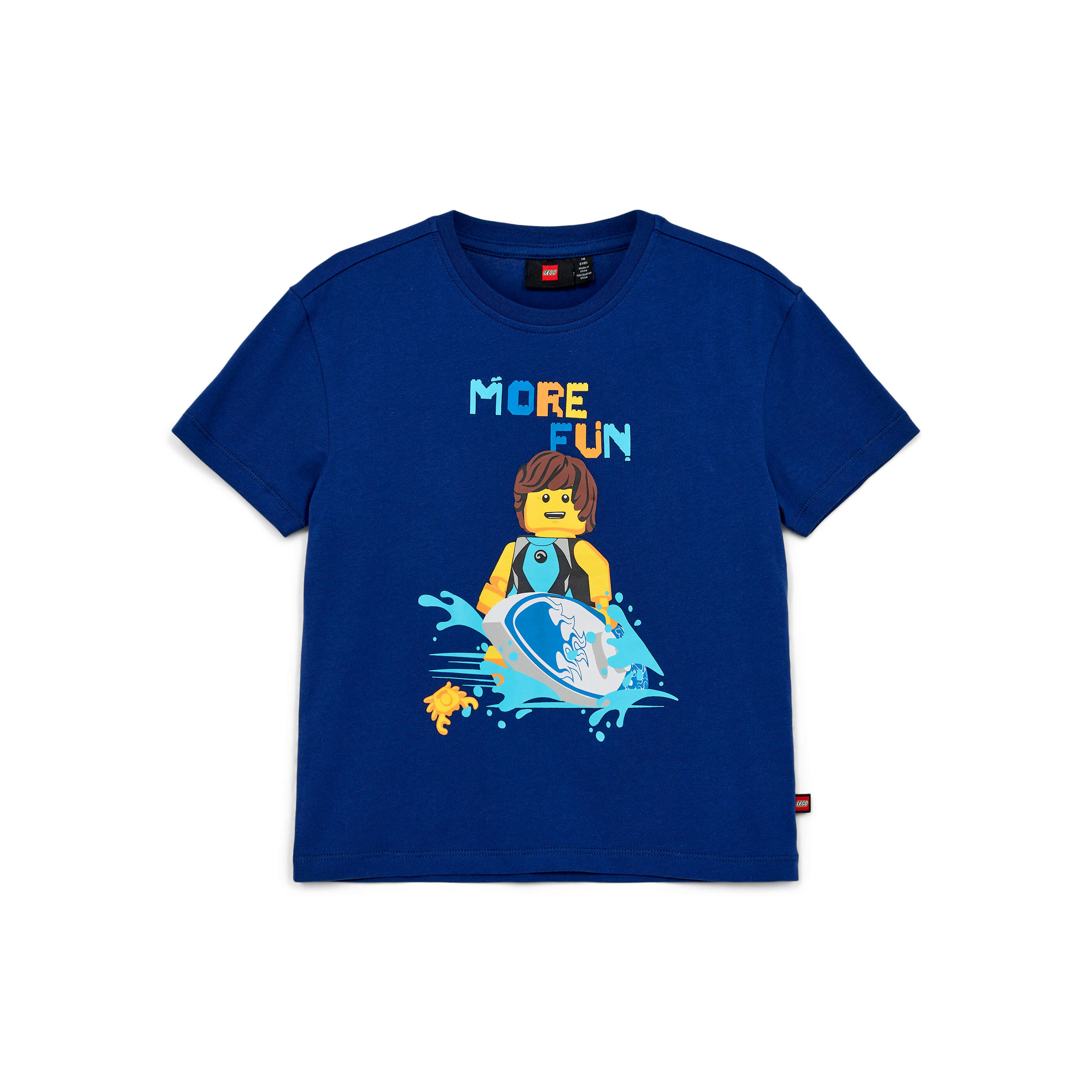LEGO Koszulka dziecięca Tano 317 z organicznej bawełny, niebieska.
