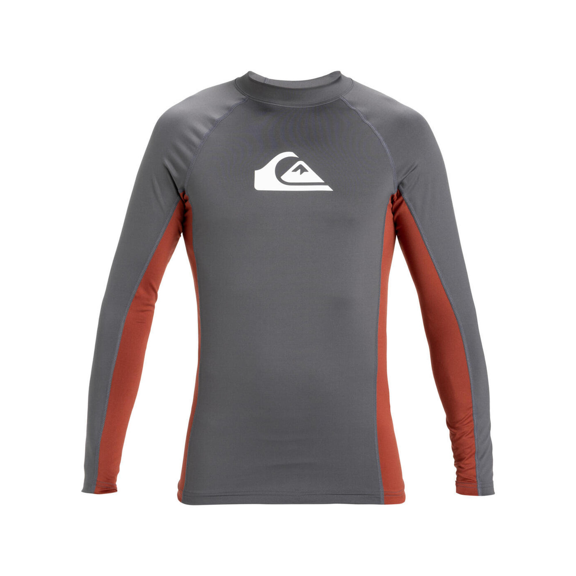 Koszulka surfingowa z długim rękawem UPF 50 dla Mężczyzn EVERYDAY Czarny