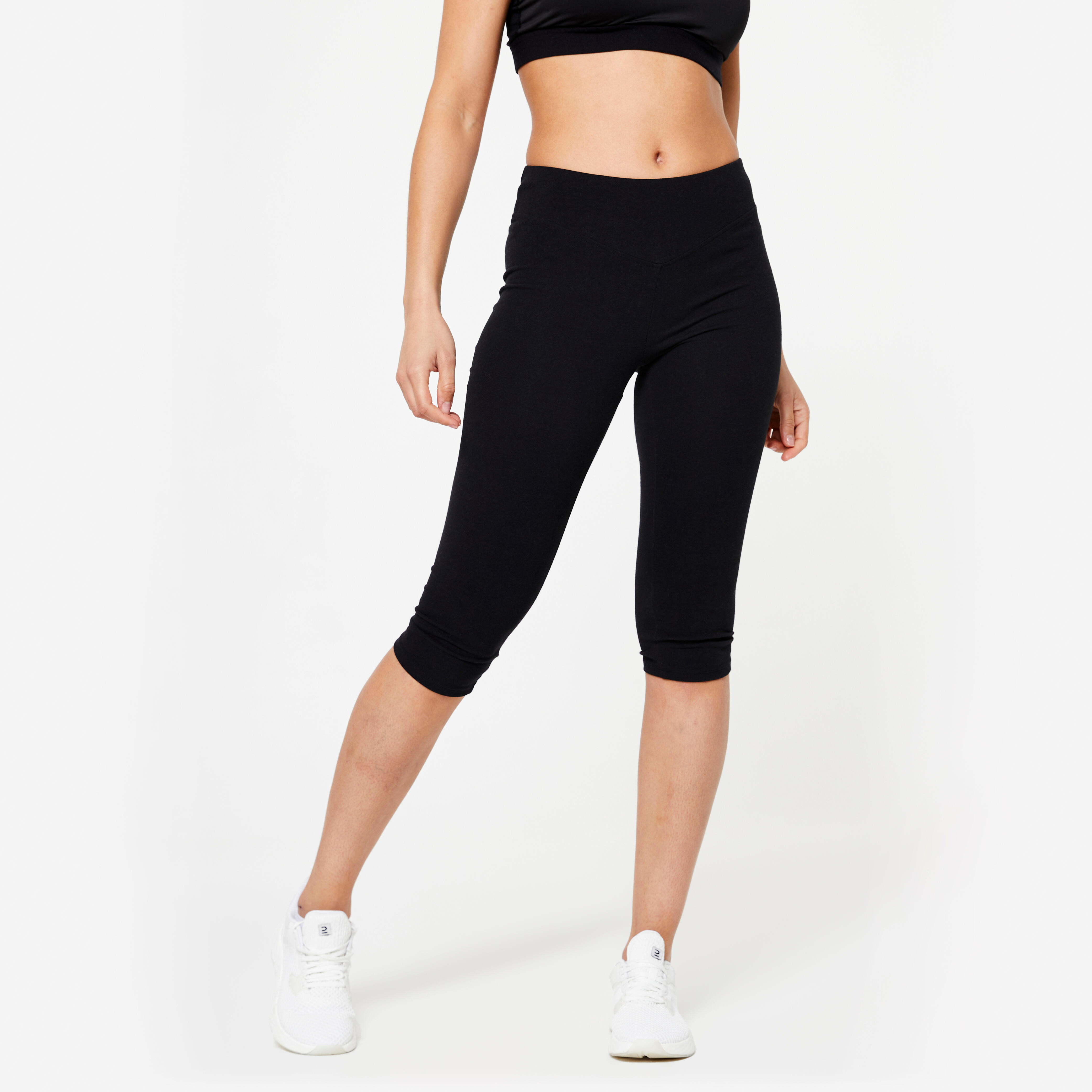 Krótkie legginsy fitness damskie Domyos slim