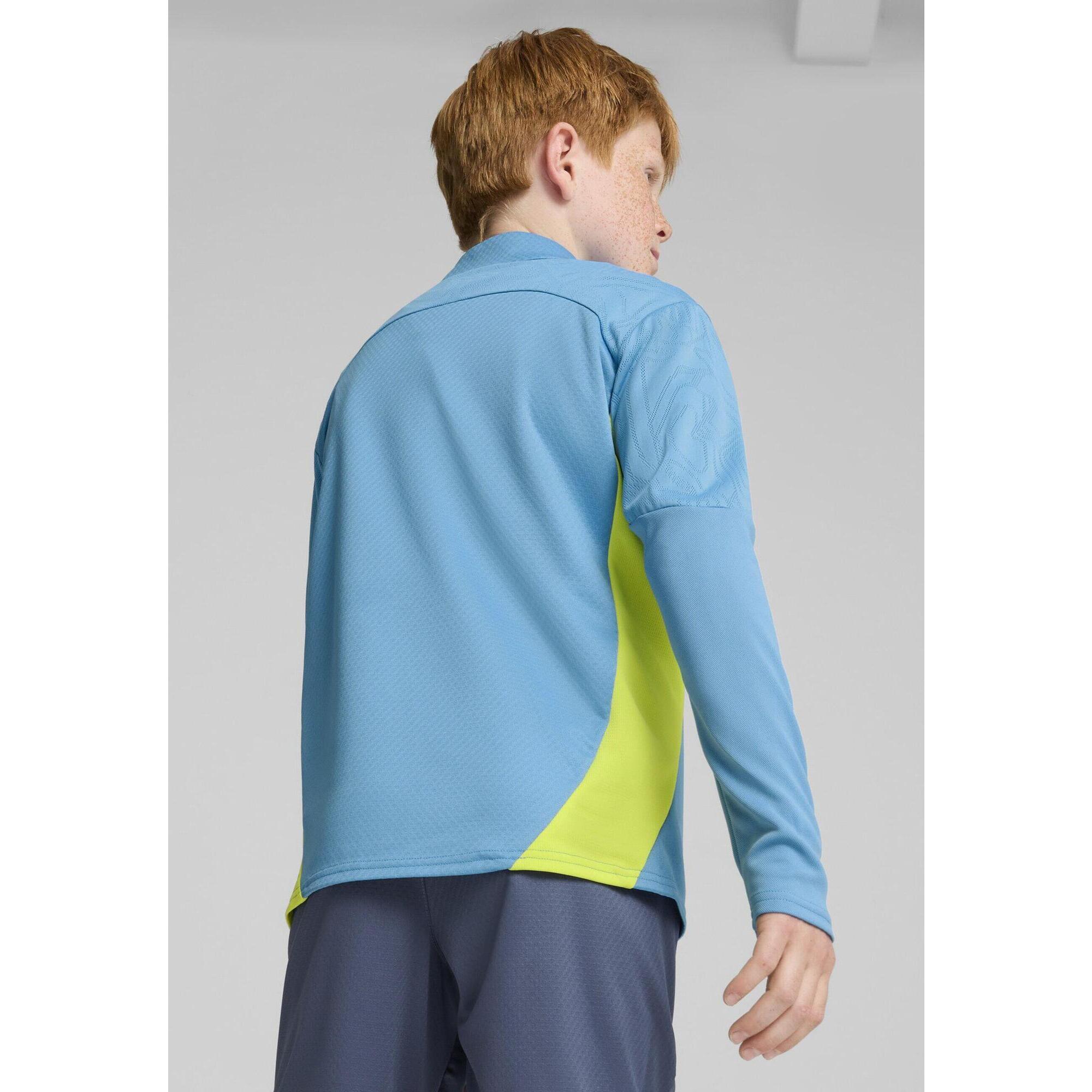 Młodzieżowa bluza treningowa Manchester City F.C. z zamkiem 1/4 PUMA