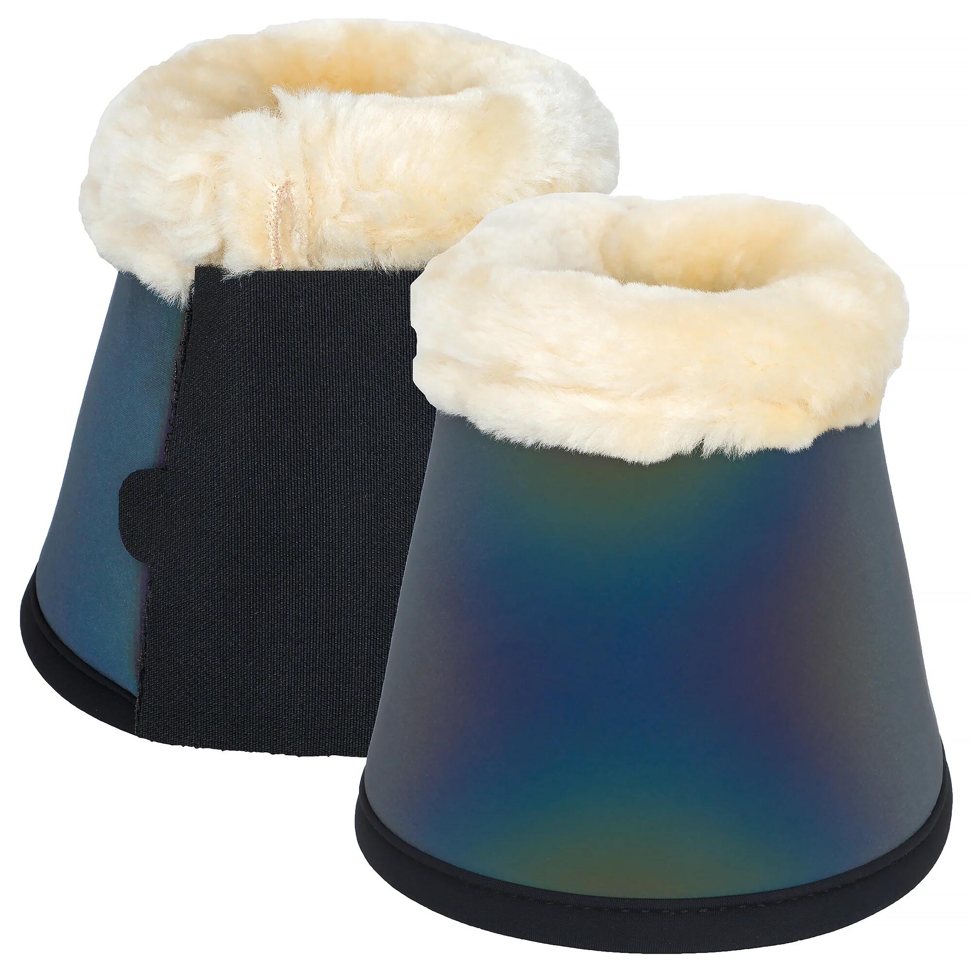 Kaloszki dla konia START ReflectFur z futerkiem