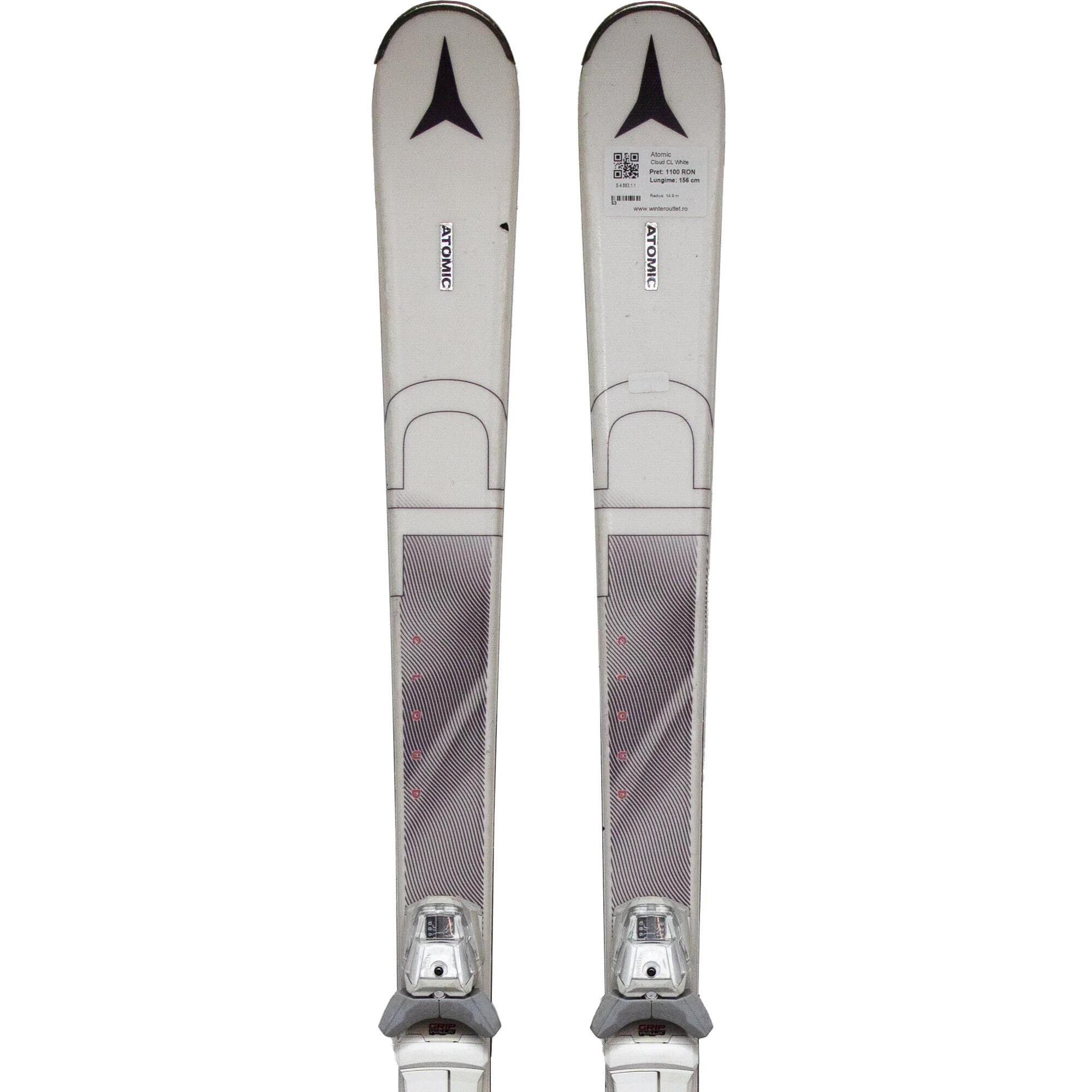 Second Life- Narty ATOMIC Cloud CL White, 156 cm- Stan bardzo dobry