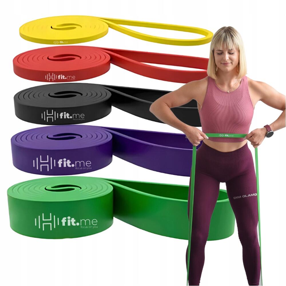 Zestaw 5 Gum Oporowych Do Ćwiczeń 2-45 kg Fit.me