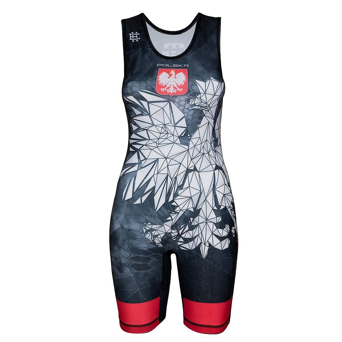 Trykot zapaśniczy damski EXTREME HOBBY POLSKA CAMO