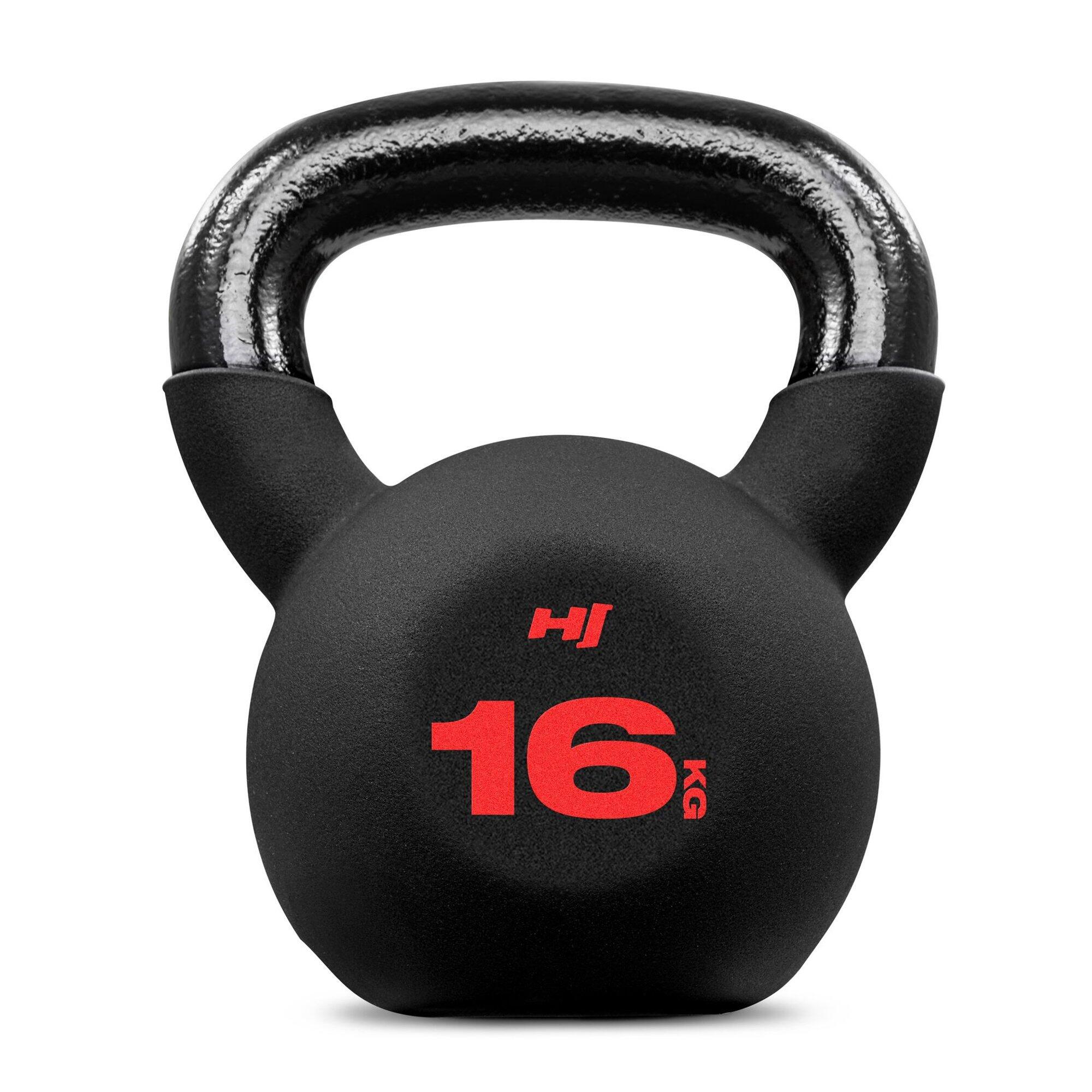 Kettlebell żeliwny do treningu siłowego Hop-Sport HS-IB016KB 16kg