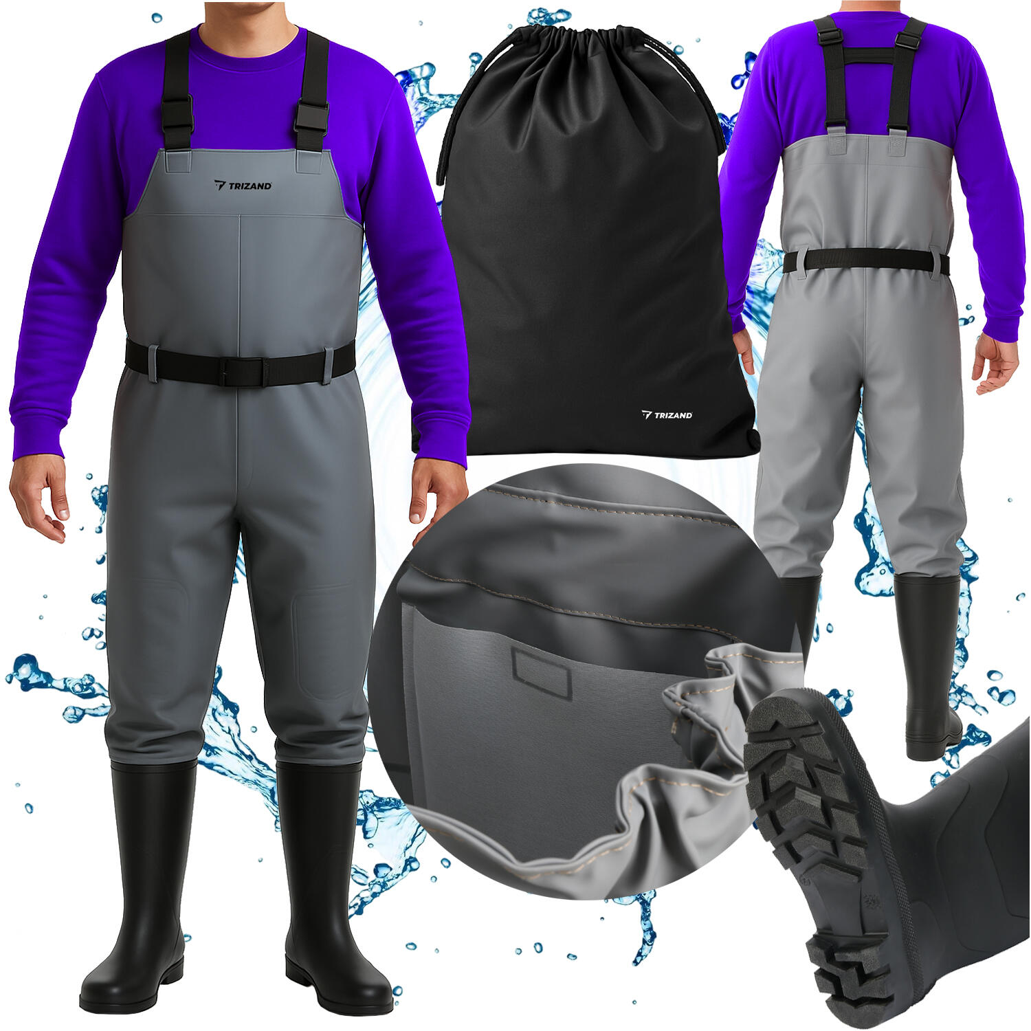 Wodery Wędkarskie Spodniobuty na Ryby 46