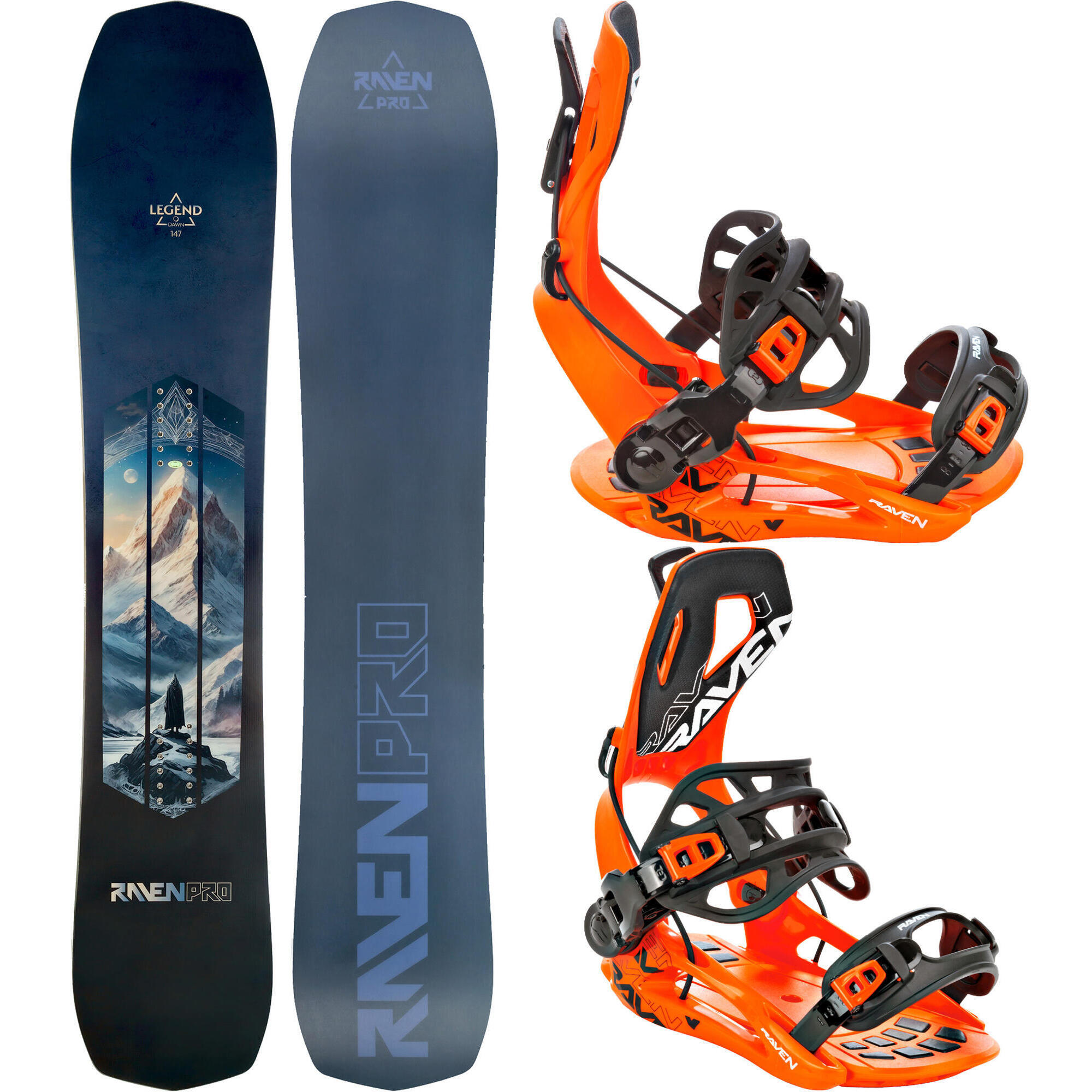 Zestaw Deska snowboardowa Raven PRO Legend + Wiązania Raven FT360