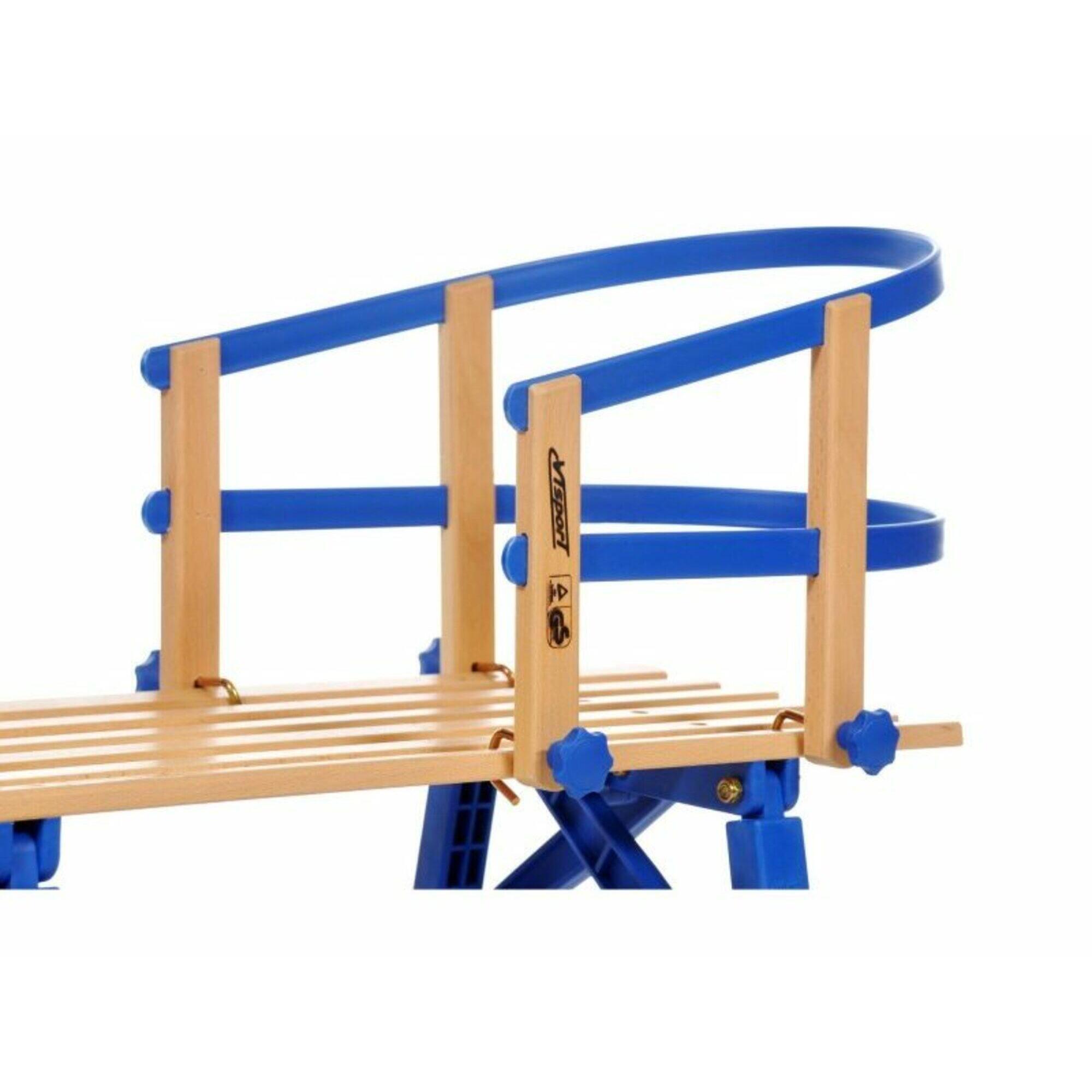 Składane drewniane sanki z siedziskiem - 100 cm