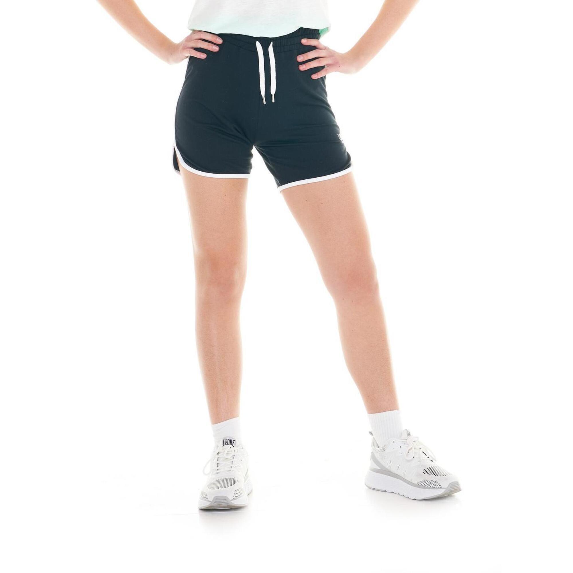 Czarno-białe spodenki damskie